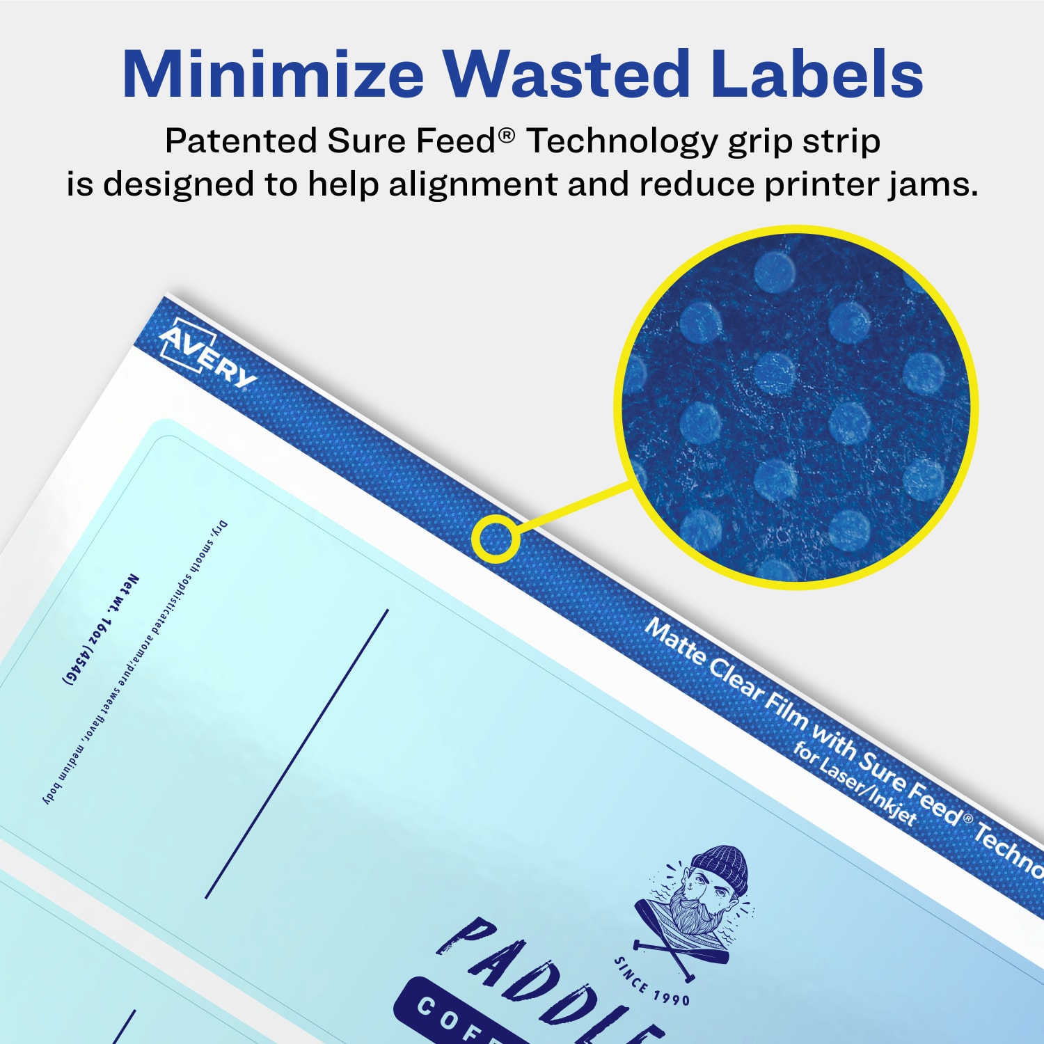 Avery Permanent Labels With Sure Feed, 94244-CMF25, Rectangle, 2-1/4in x 7-3/4in, Matte Clear, Pack Of 100 - Image 5
