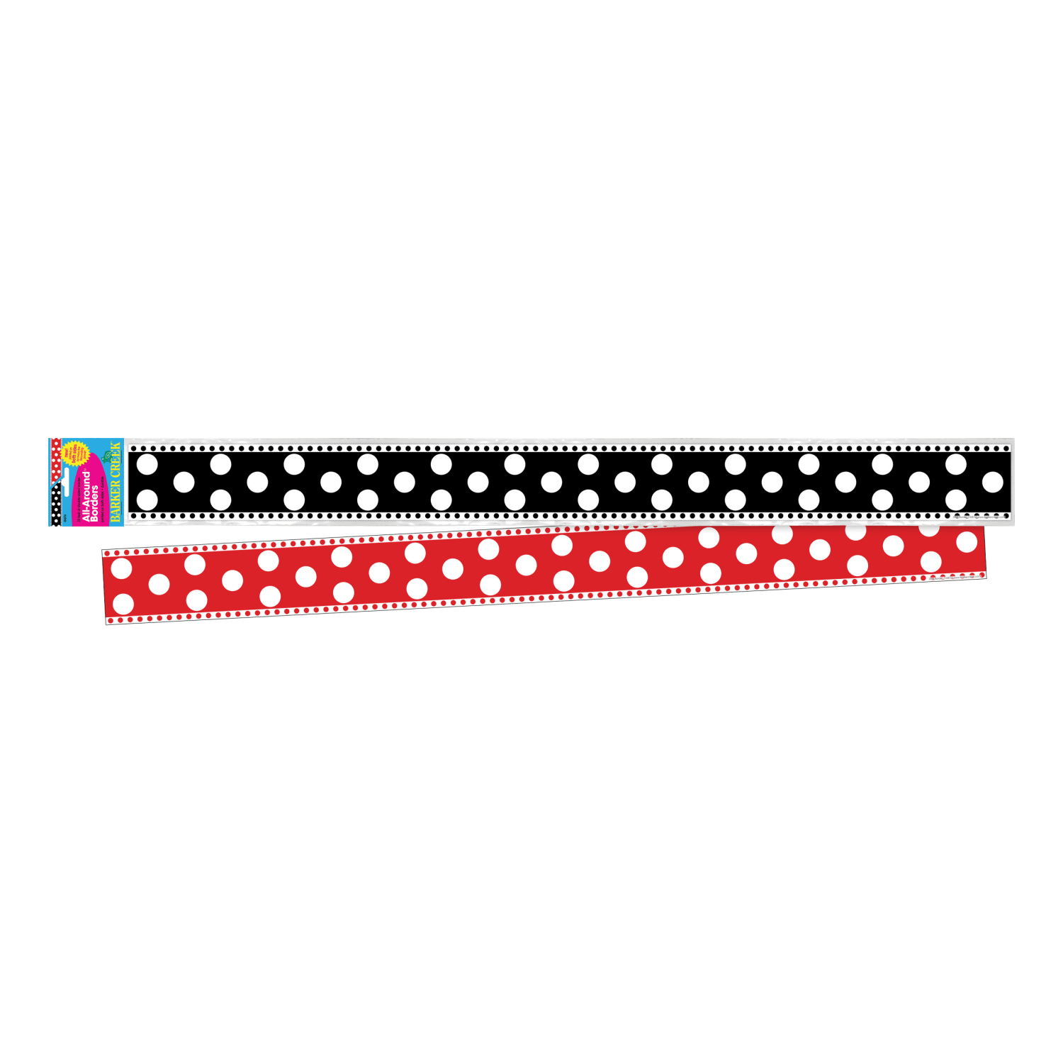 Barker Creek Double-Sided Border Strips, 3in x 35in, Dots, Set Of 24 - Image 5