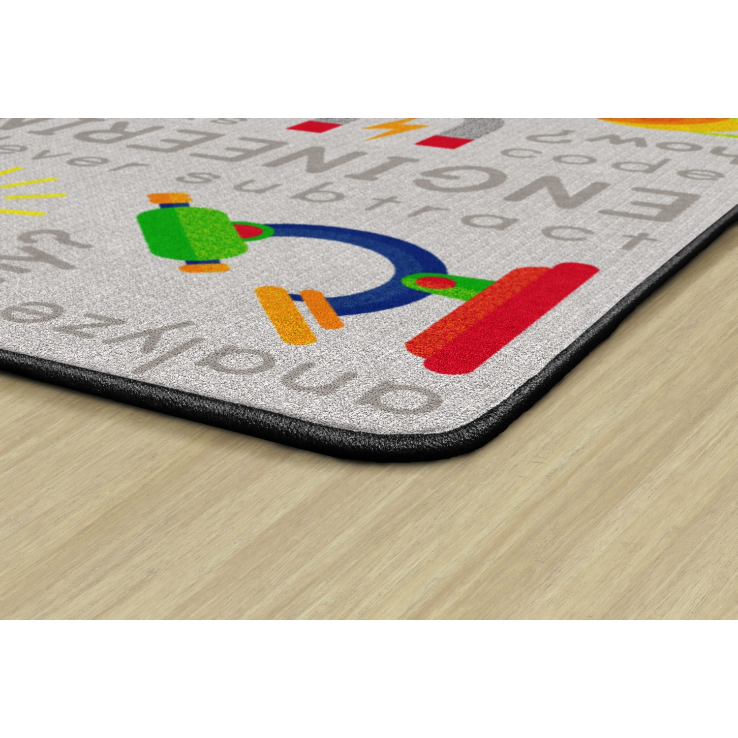 Flagship Carpets STEM Area Rug, 6ftH x 8ft4inW, Gray - Image 5