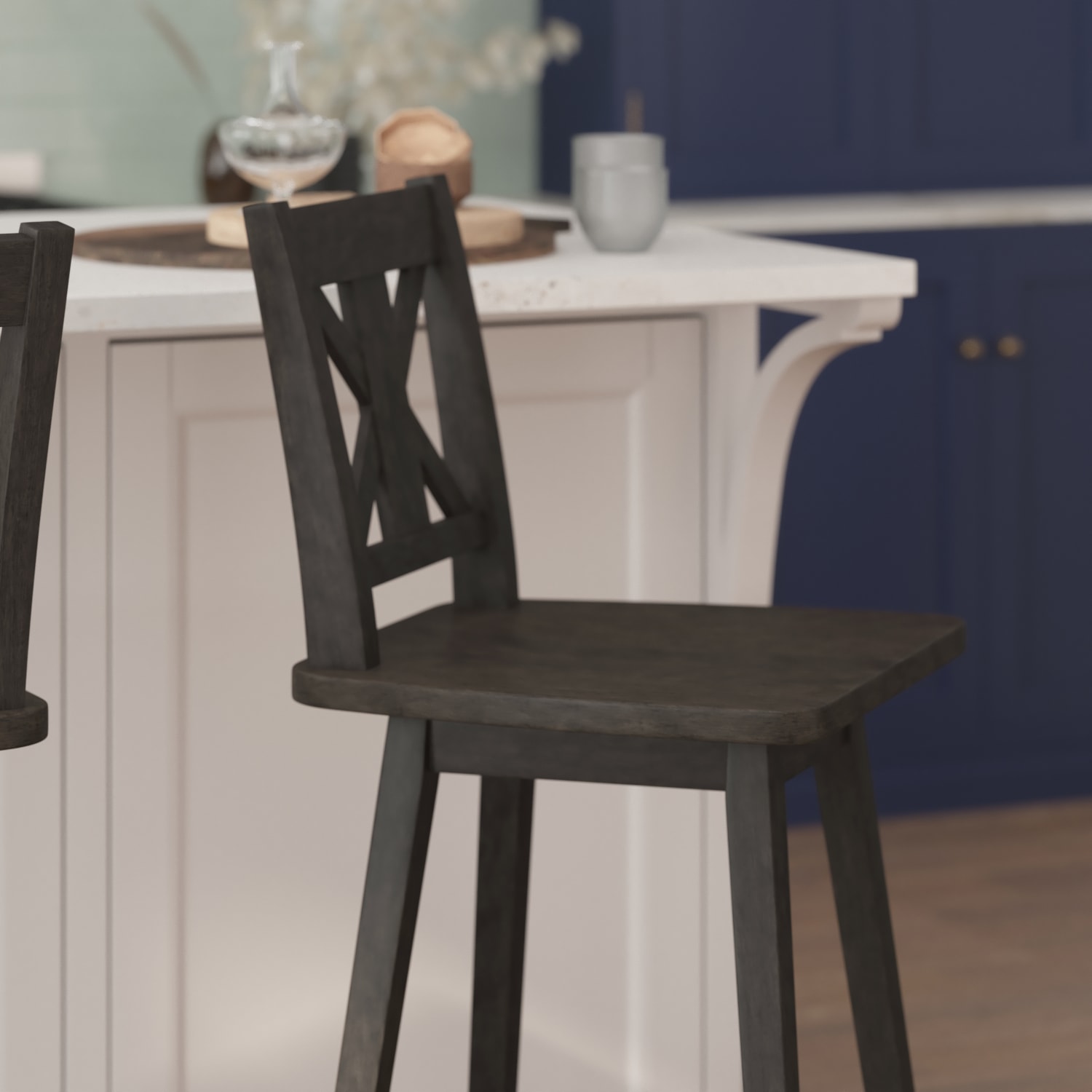 Flash Furniture Gwendolyn Commercial Grade Solid Wood Modern Farmhouse Swivel Bar Height Barstool Gray Wash Walnut PopularChairscom Flash Furniture Gwendolyn Commercial Grade Solid Wood Modern Farmhouse Swivel Bar Height Barstool Gray Wash Walnut PopularChairscom
