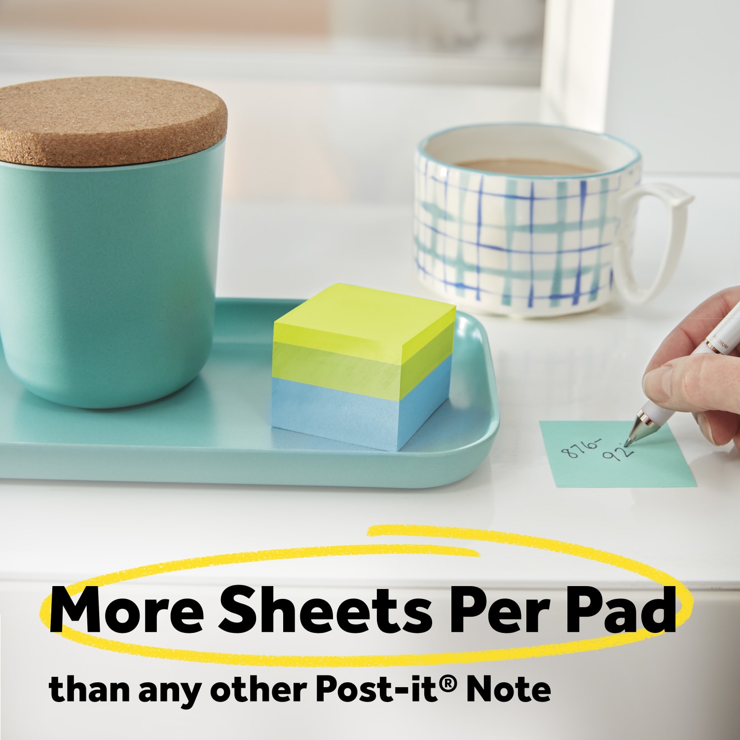 Post-it Notes, 3 Pads, 1 7/8 in x 1 7/8 in, Clean Removal, School Supplies and Office Products, Sticky Notes  - 20513PK - Image 5