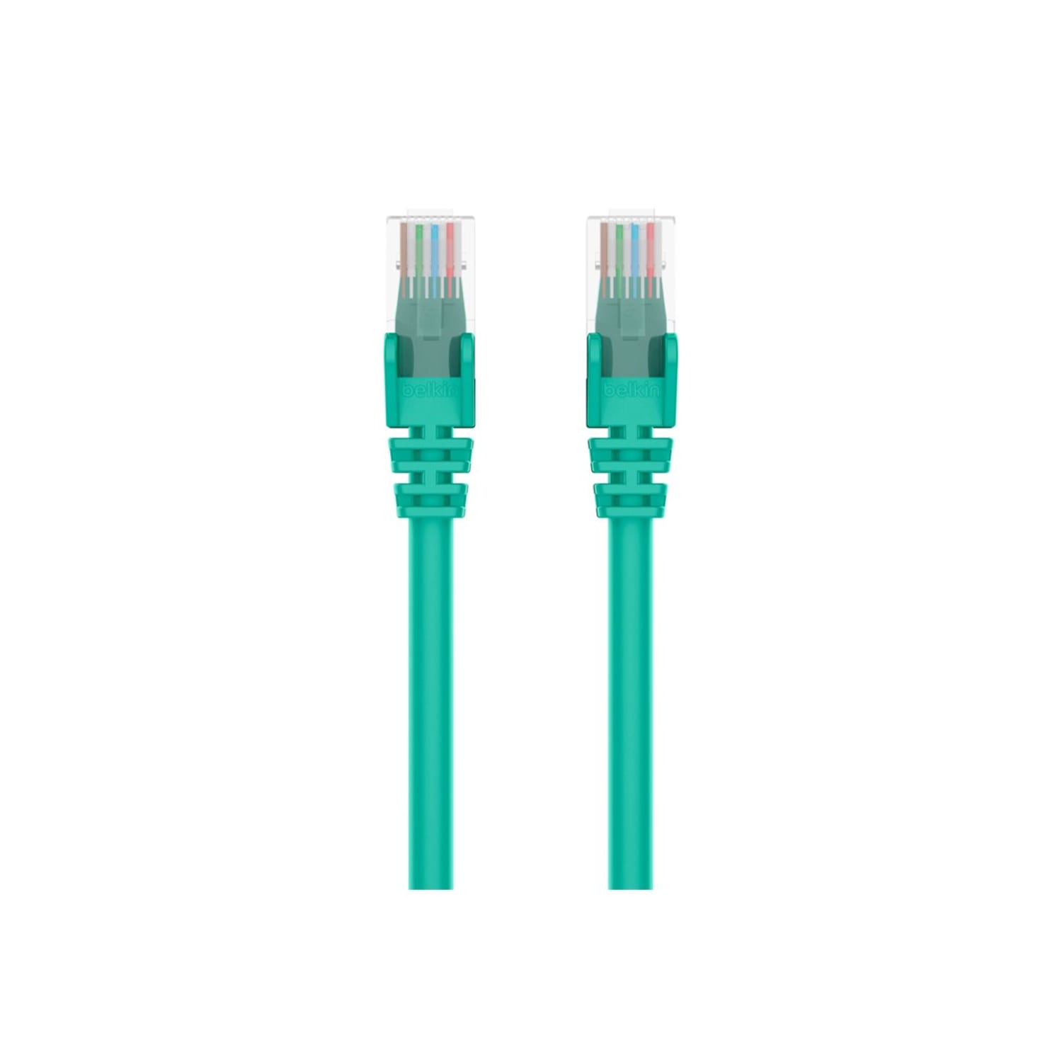Belkin - Patch cable - RJ-45 (M) to RJ-45 (M) - 14 ft - UTP - CAT 5e - snagless - green - for Omniview SMB 1x16, SMB 1x8; OmniView SMB CAT5 KVM Switch