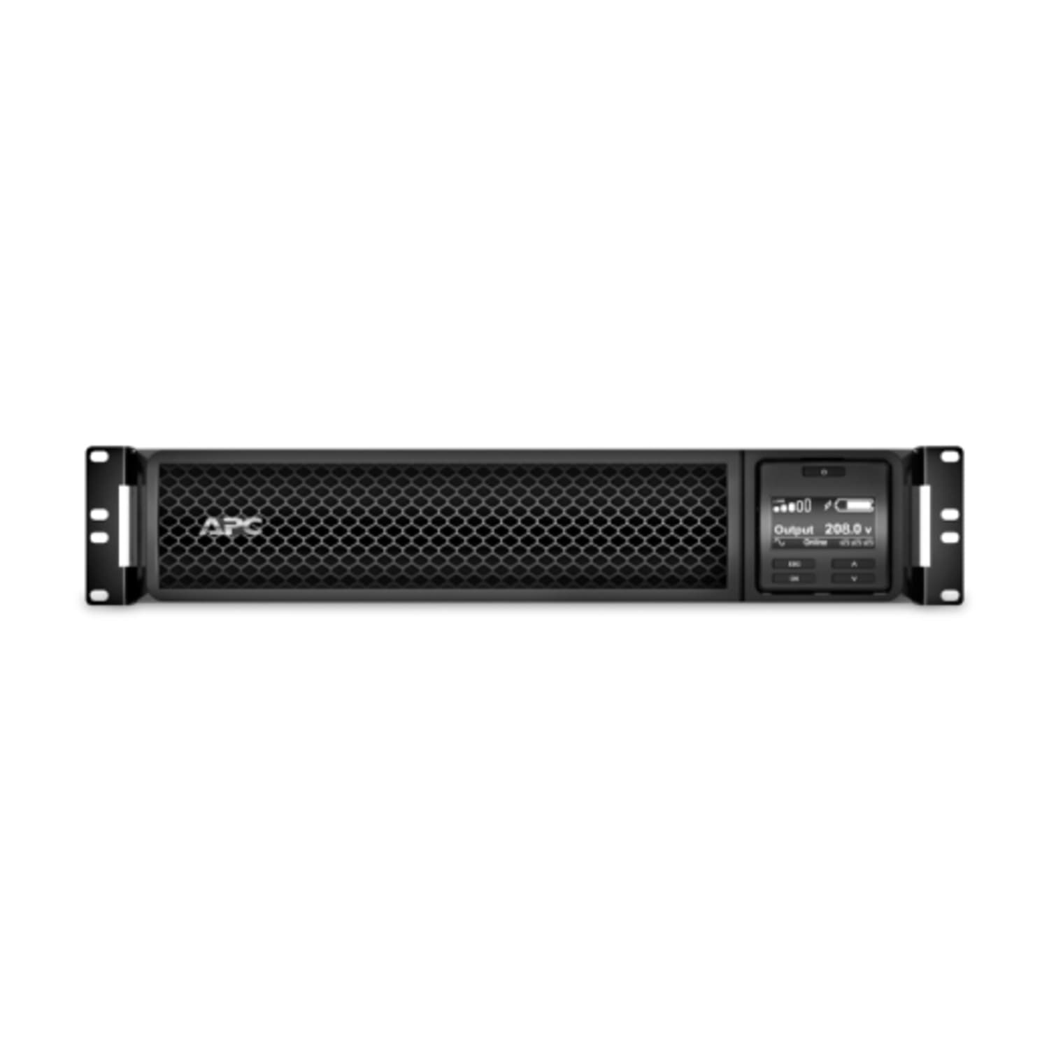 APC Smart-UPS On-Line, 3kVA, Rackmount 2U, 208V, 2x L6-20R+1x L6-30R NEMA outlets, SmartSlot, Extended runtime, W/ rail kit - 2U Rack-mountable - 3 Hour Recharge - 4 Minute Stand-by - 208 V Input - 208 V AC Output - Sine Wave - Image 3