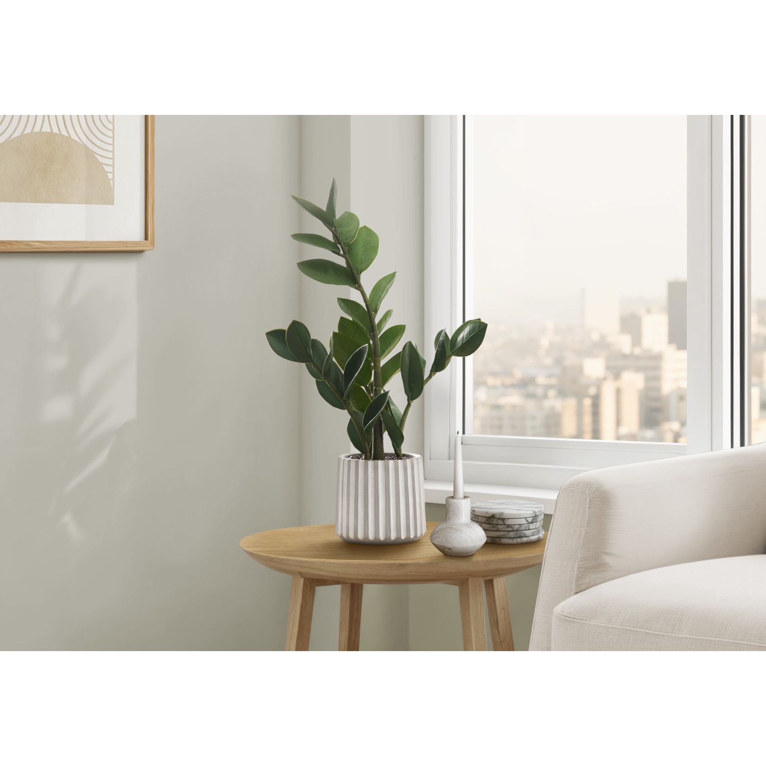 Monarch Specialties Elsie 20inH Artificial Plant With Pot, 20inH x 11inW x 10inD, Green - Image 3
