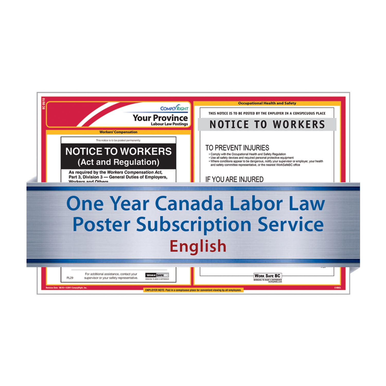 ComplyRight Canadian Federal and Province Labor Law 1-Year Poster Service, English, British Columbia - Image 3