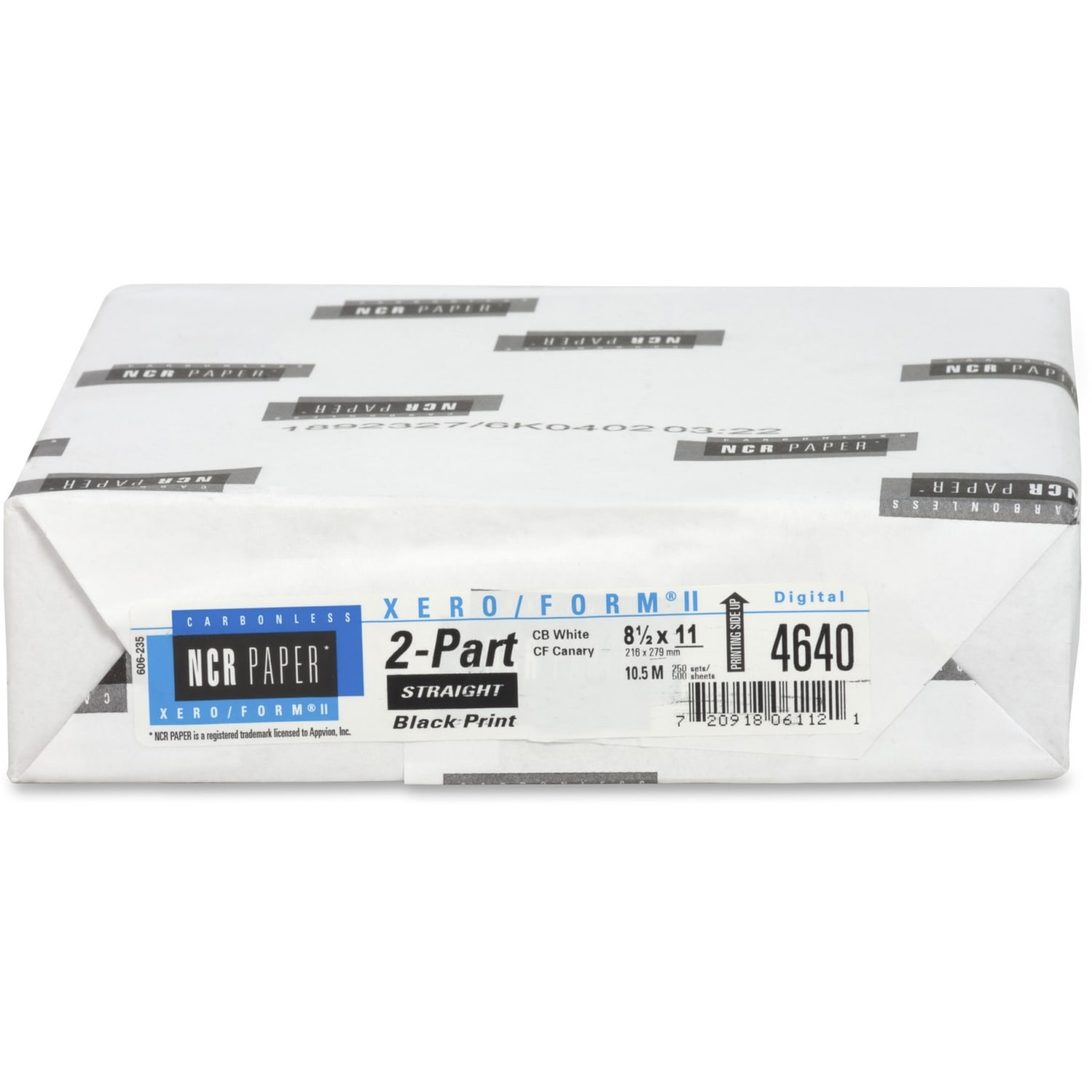 NCR Paper Xero/Form II Carbonless Copy Paper, 1 Ream, Bright White/Canary Letter (8.5in x 11in), 500 Sheets Per Ream, 92 Brightness - Image 4