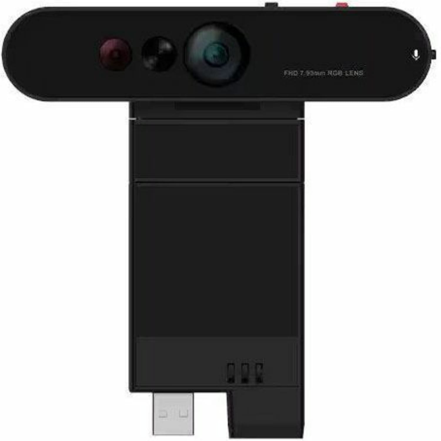 Lenovo ThinkVision MC60 Webcam - Black - USB 2.0 - 1920 x 1080 Video - 90 deg. Angle - Microphone - Monitor - Image 3
