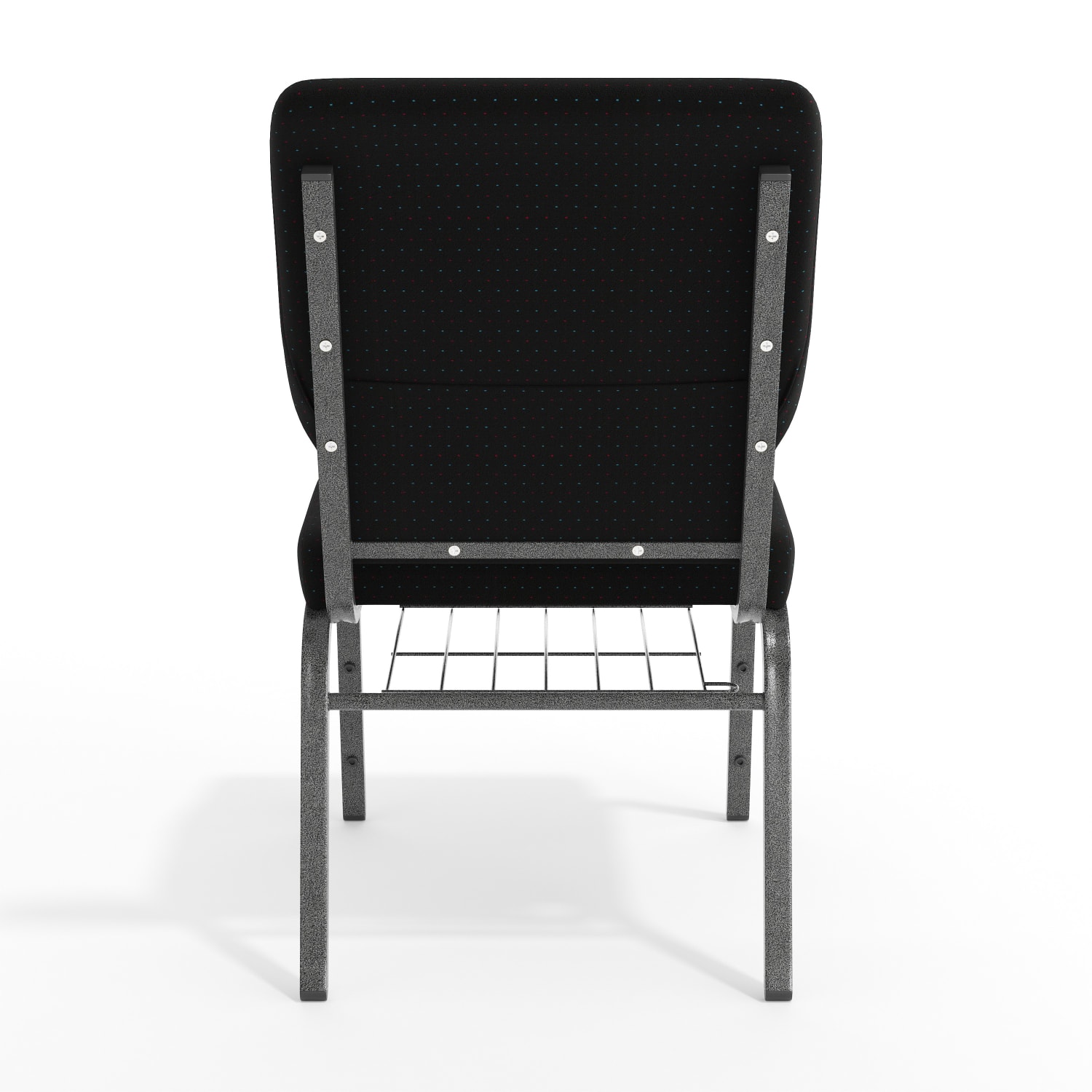 Flash Furniture HERCULES Church Chair With Book Rack Black PatternSilver Vein PopularChairscom