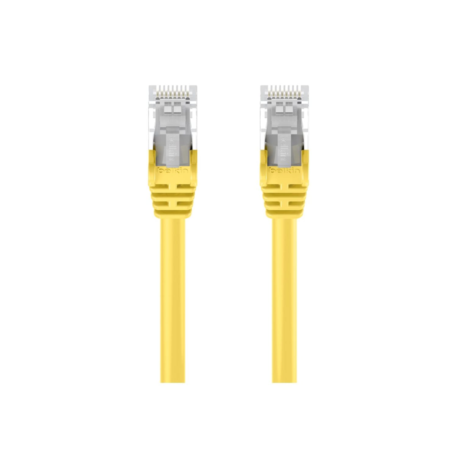 Belkin - Patch cable - RJ-45 (M) to RJ-45 (M) - 25 ft - UTP - CAT 5e - snagless - yellow -  - A3L791B25YLWS