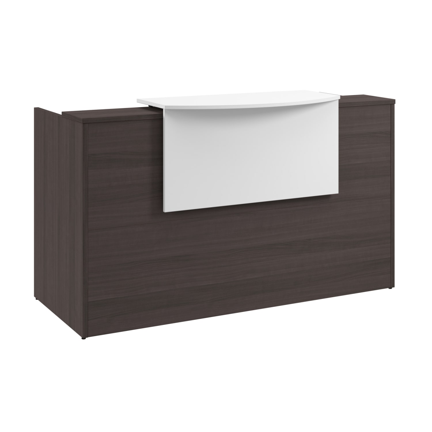 Bush Business Furniture Arrive 72inW Reception Desk with Counter and Mobile File Cabinet, Storm Gray, Standard Delivery - Image 3