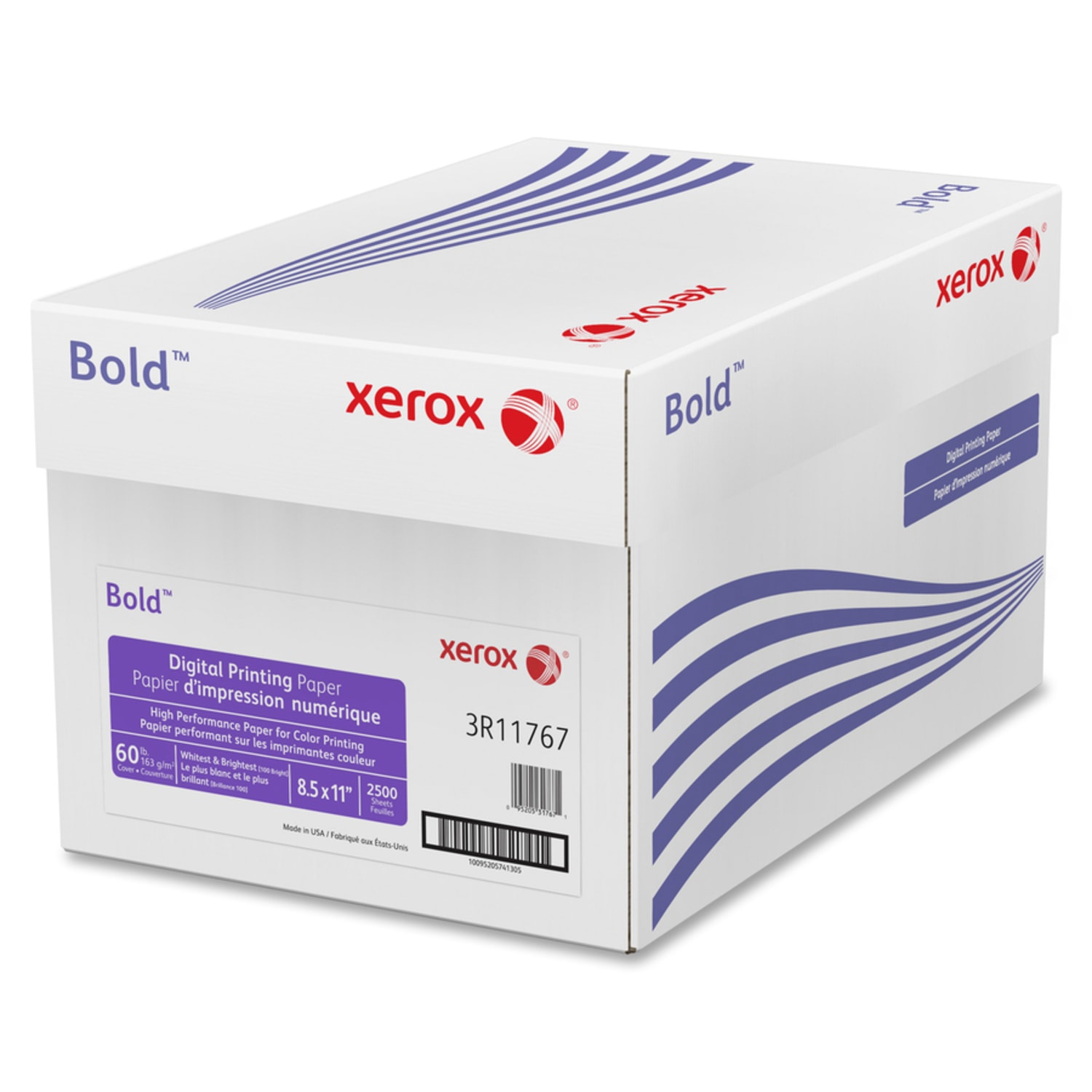 Xerox Bold Digital Multi-Use Printer & Copier Paper, 1 Ream, Letter Size (8 1/2in x 11in), Pack Of 250 Sheets, 100 (U.S.) Brightness, 60 Lb, White - Image 3