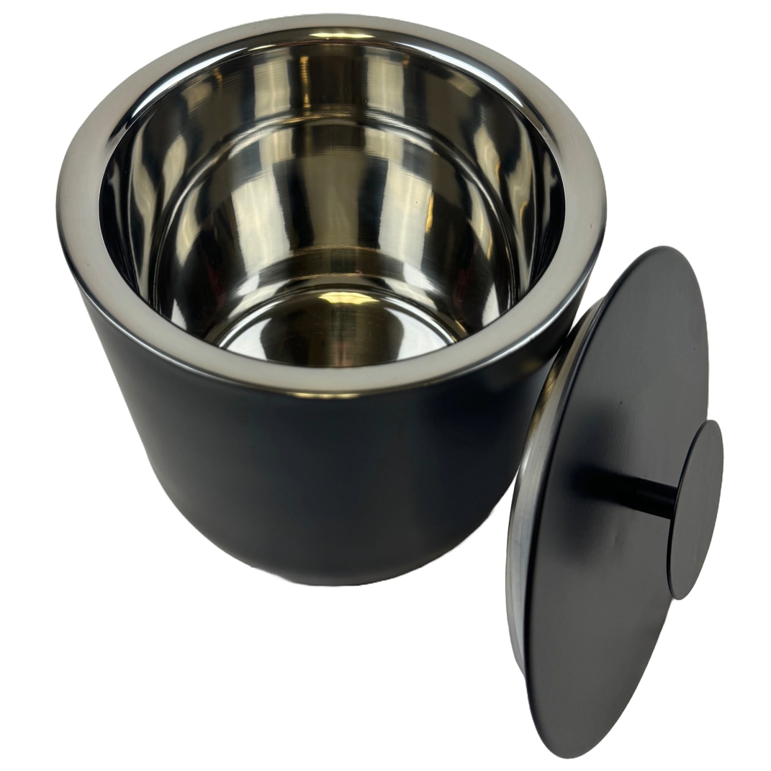 Hospitality Source Luxury Ice Buckets, 3-Quart, Black, Set Of 8 Buckets - Image 5