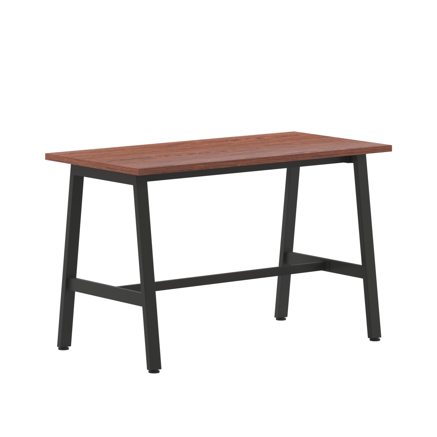Flash Furniture Redmond Commercial 48x24 Conference Table with 1in Thick Double Sided Laminate Table Top with PVC Edging and Heavy Duty A-Frame Steel Base, Walnut - Image 3