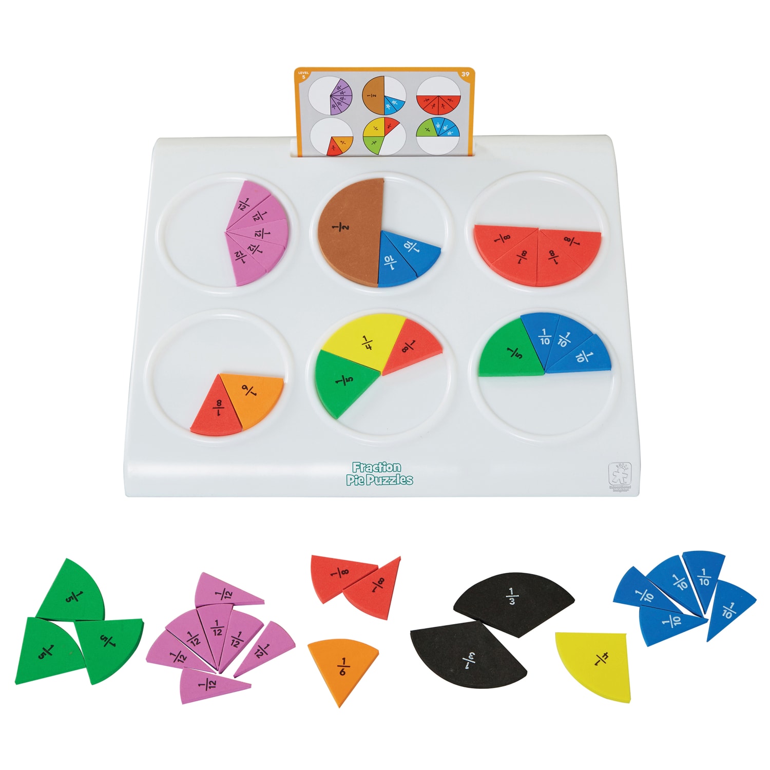 Educational Insights Fraction Pie Puzzles - Image 3
