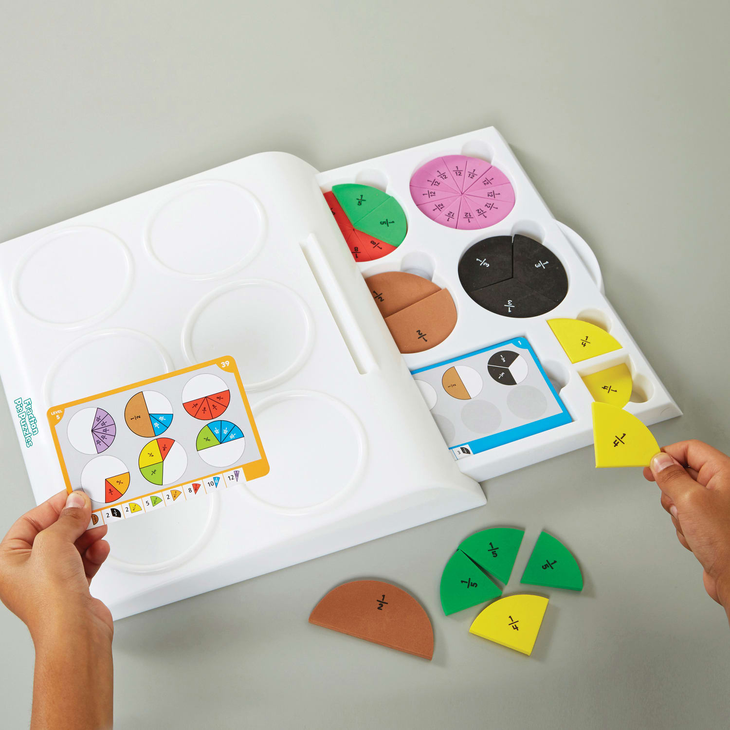 Educational Insights Fraction Pie Puzzles - Image 5