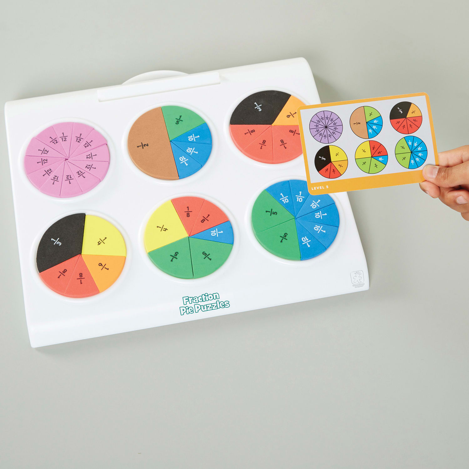 Educational Insights Fraction Pie Puzzles - Image 6