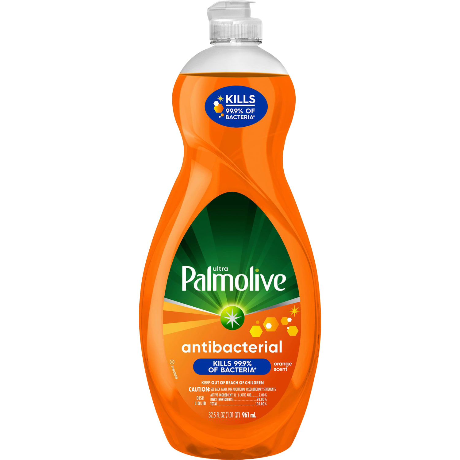 Palmolive Antibacterial Ultra Dish Soap Concentrate, 35.2 Oz, Orange, Carton Of 9 - Image 6