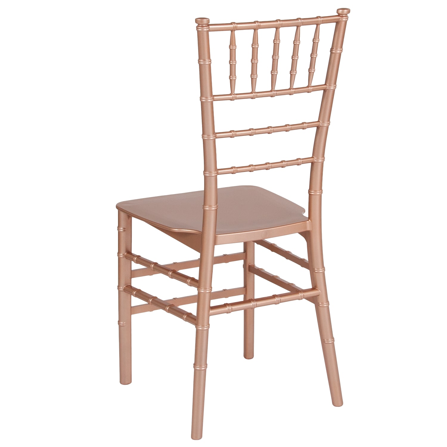 Flash Furniture HERCULES Series Resin Stackable Chiavari Chair, Rose Gold - Image 5