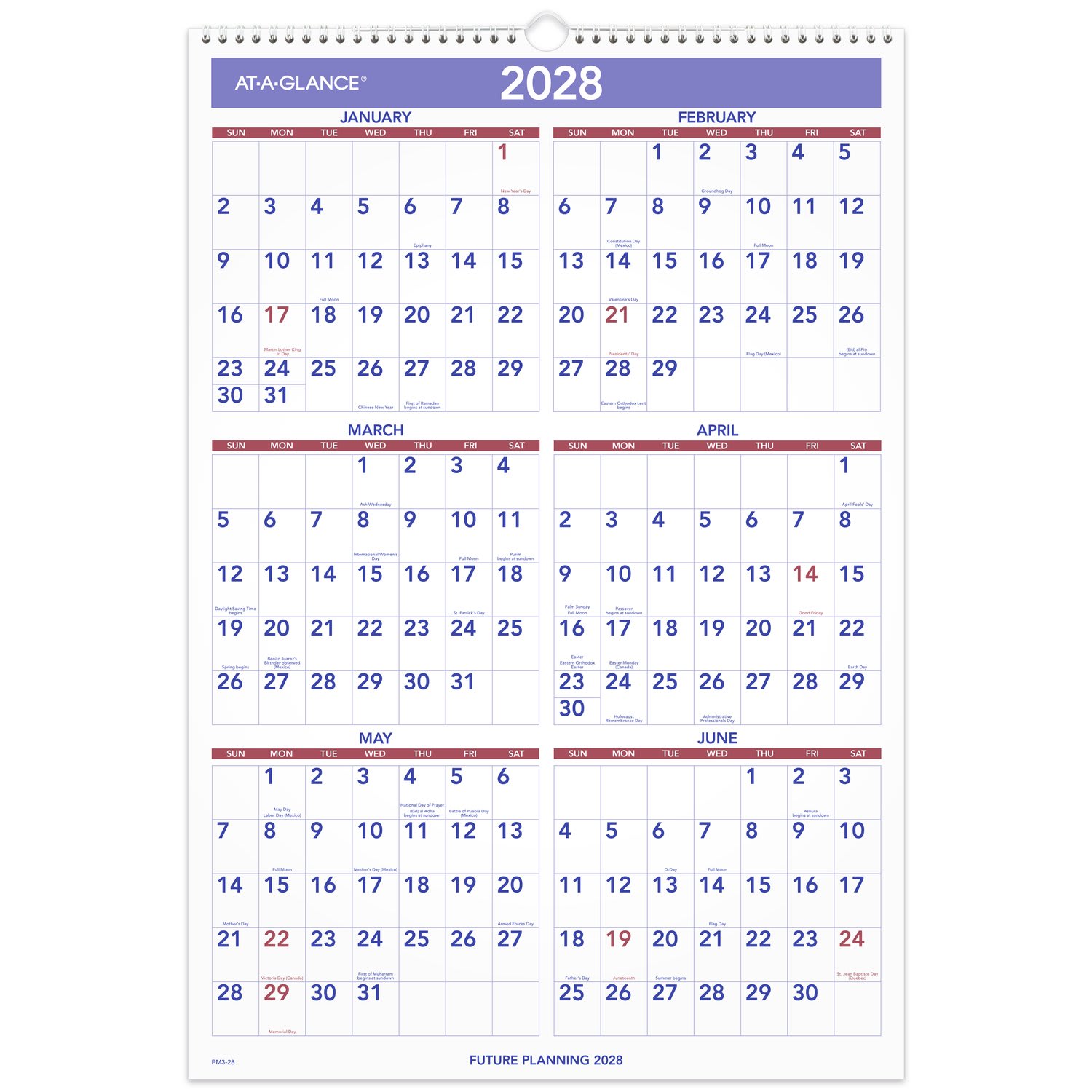AT-A-GLANCE 2027 Monthly Wall Calendar, Large, 15 1/2in x 22 3/4in - Image 6