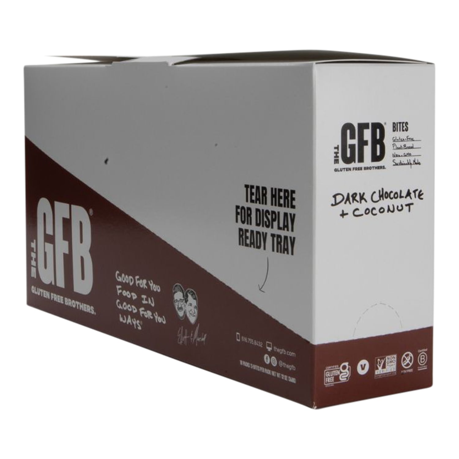 GFB The Gluten Free Bar DARK CHOCOLATE COCONUT BITES 20-1.2oz - Image 4