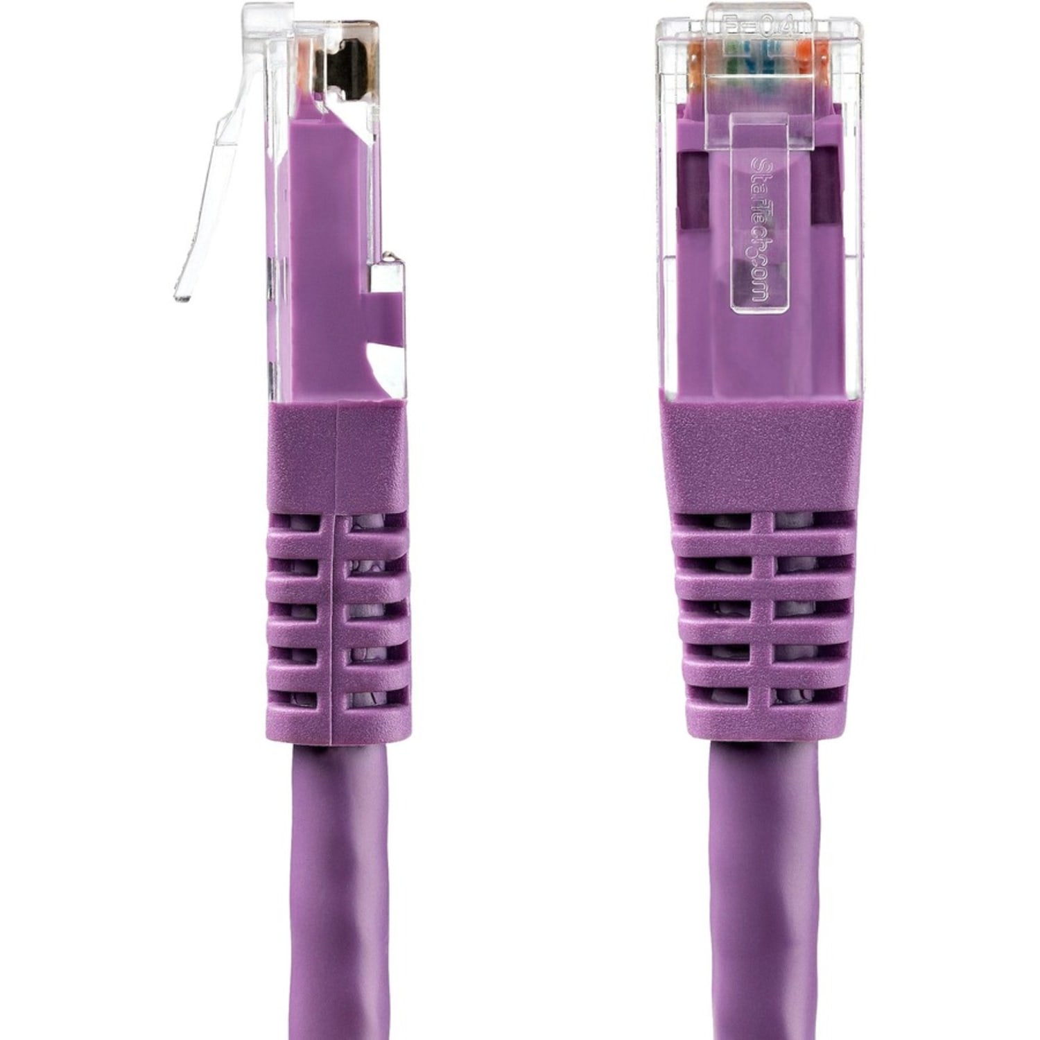 StarTech.com 50ft CAT6 Ethernet Cable - Purple Molded Gigabit CAT 6 Wire - 100W PoE RJ45 UTP 650MHz - C6PATCH50PL - Image 5