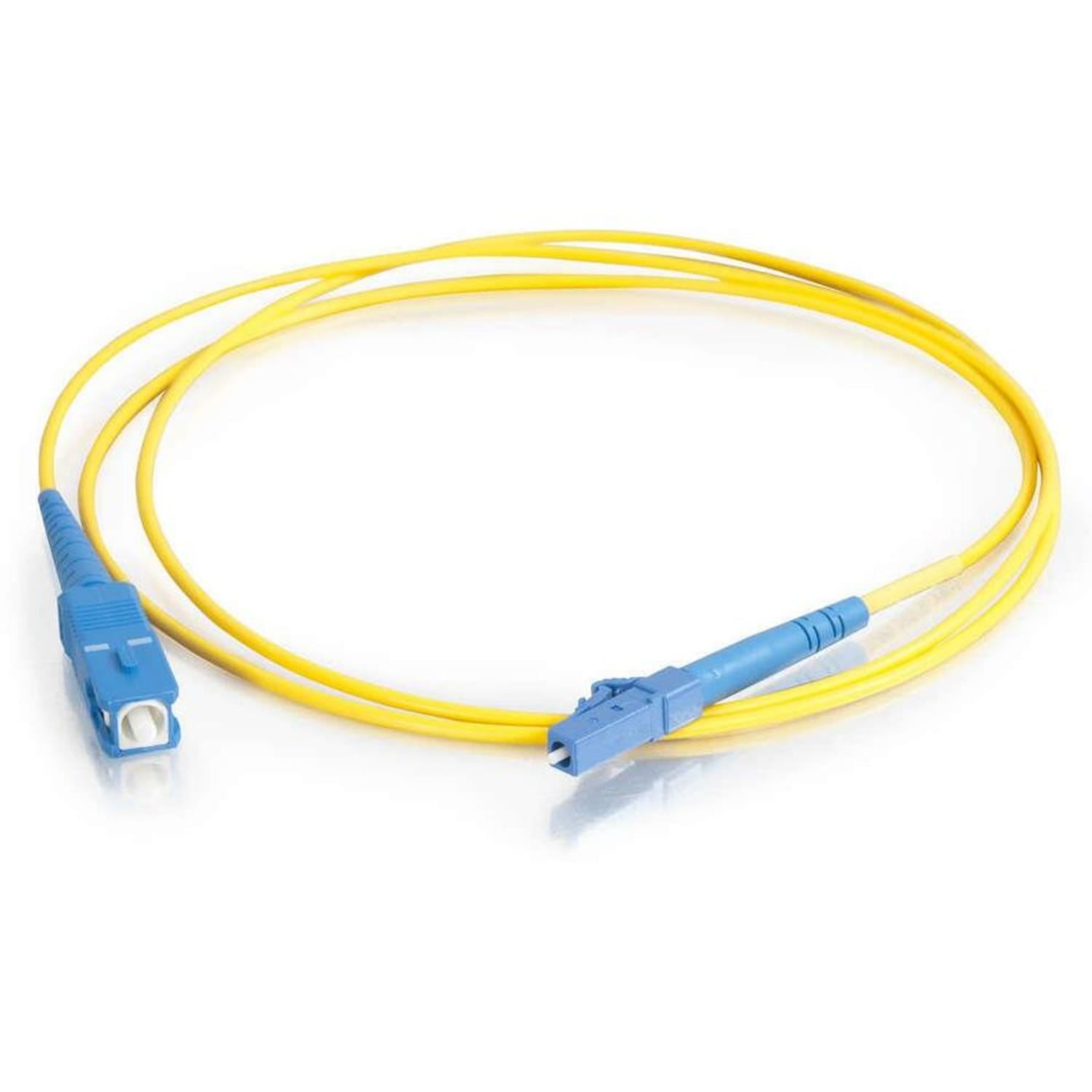C2G-1m LC-SC 9/125 OS1 Simplex Singlemode Fiber Optic Cable (Plenum-Rated) - Yellow - 1m LC-SC 9/125 Simplex Single Mode OS2 Fiber Cable - Plenum CMP-Rated - Yellow - 3ft - Image 4