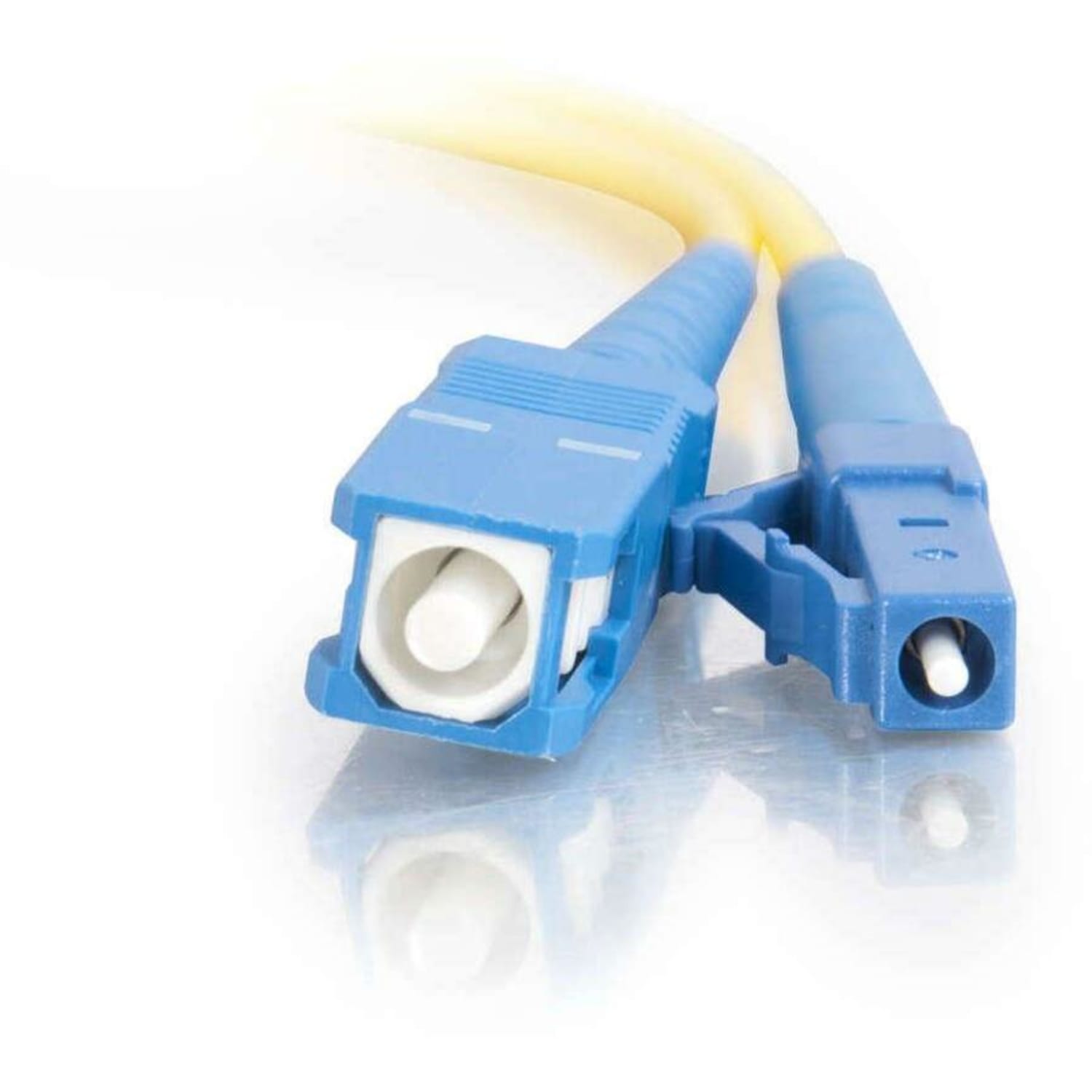 C2G-1m LC-SC 9/125 OS1 Simplex Singlemode Fiber Optic Cable (Plenum-Rated) - Yellow - 1m LC-SC 9/125 Simplex Single Mode OS2 Fiber Cable - Plenum CMP-Rated - Yellow - 3ft - Image 5