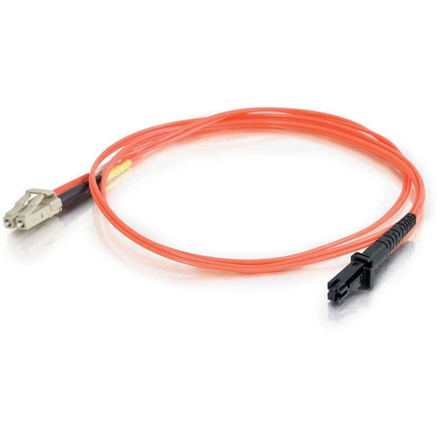 C2G-9m LC-MTRJ 62.5/125 OM1 Duplex Multimode PVC Fiber Optic Cable - Orange - Fiber Optic for Network Device - LC Male - MTRJ Male - 62.5/125 - Duplex Multimode - OM1 - 9m - Orange - Image 3
