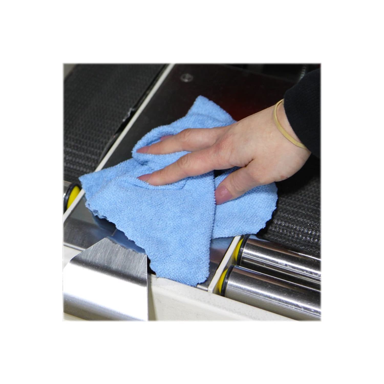 Hospeco SmartRags Disposable Microfiber Towels, 18 Gram, 180 GSM, 12in x 12in, Blue, 50 Towels Per Box, Case Of 8 Boxes - Image 5