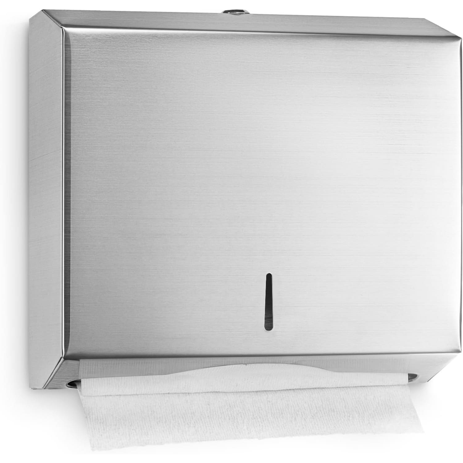 Alpine Industries Stainless Steel Multi-Fold/C-Fold Paper Towel Dispensers, Silver, Pack Of 2 Dispensers - Image 3