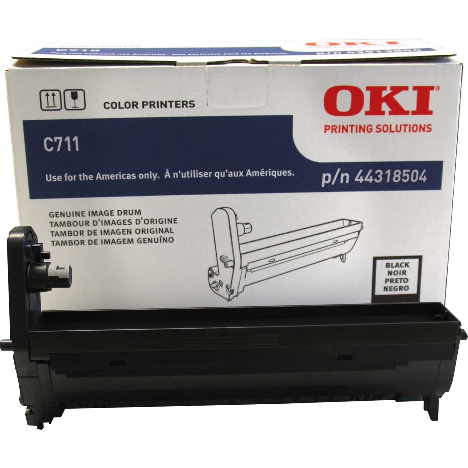 Oki 44318501/02/03/04 Image Drum - LED Print Technology - 20000 - Black - 1 Each - Image 5