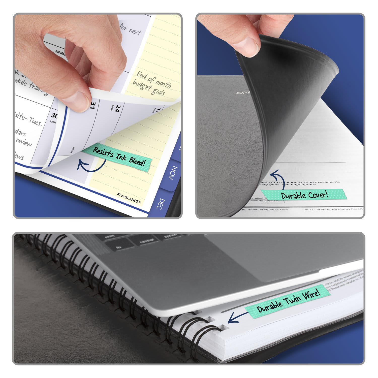 AT-A-GLANCE QuickNotes 2027 Monthly Planner, Black, Large, 8 1/4in x 11in - Image 6