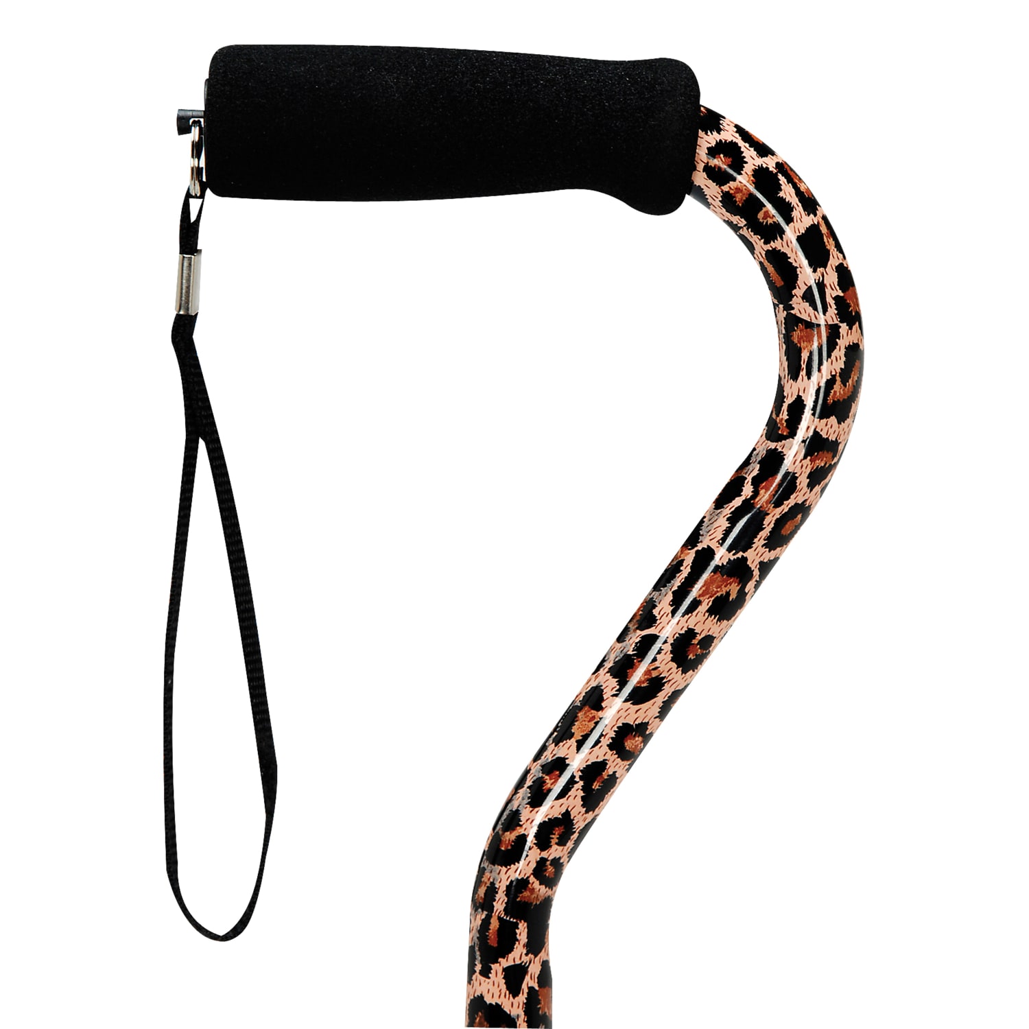 DMI Lightweight Adjustable Aluminum Cane, 39in, Leopard - Image 3