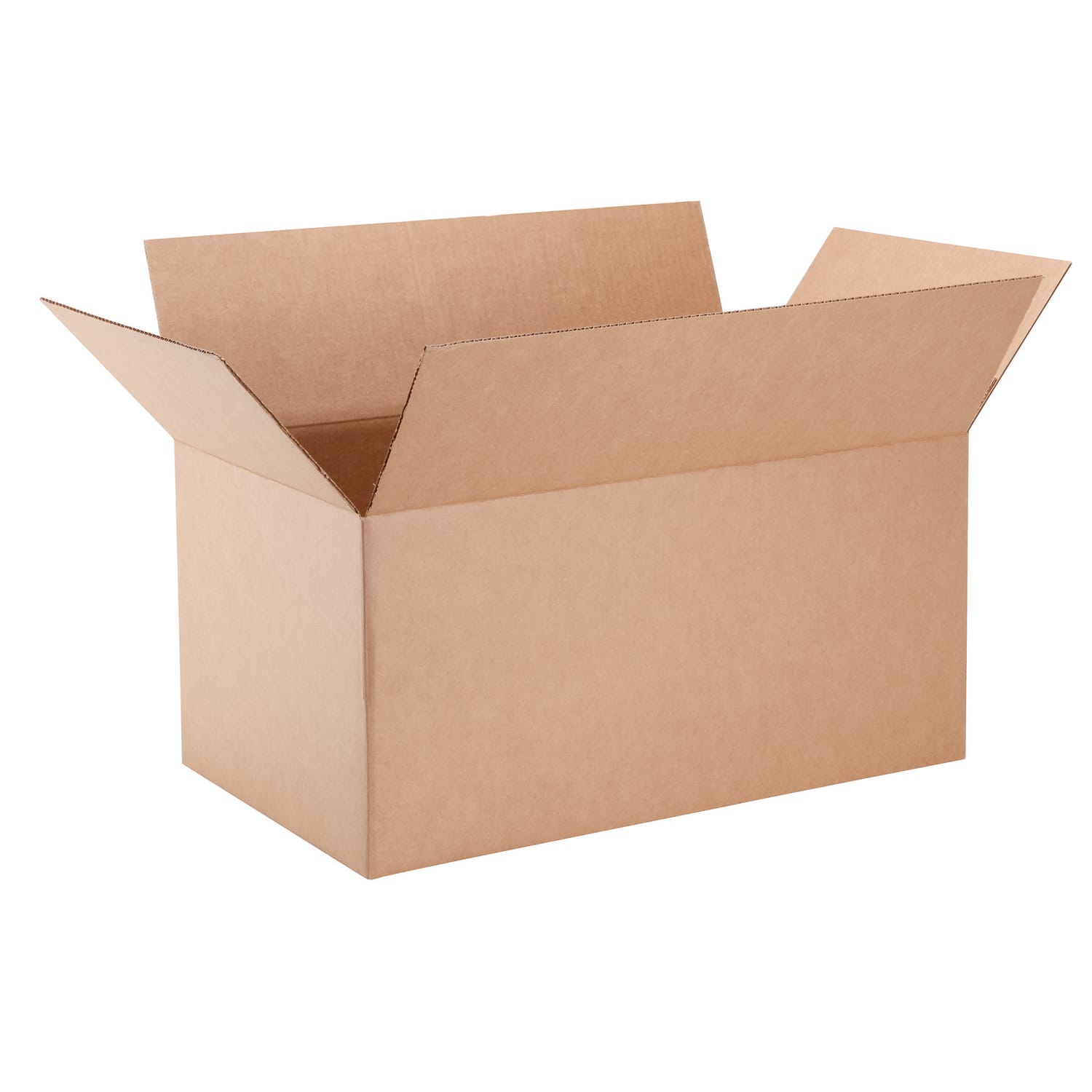 Corrugated Box, 21-1/2in x 15in x 12in, Kraft