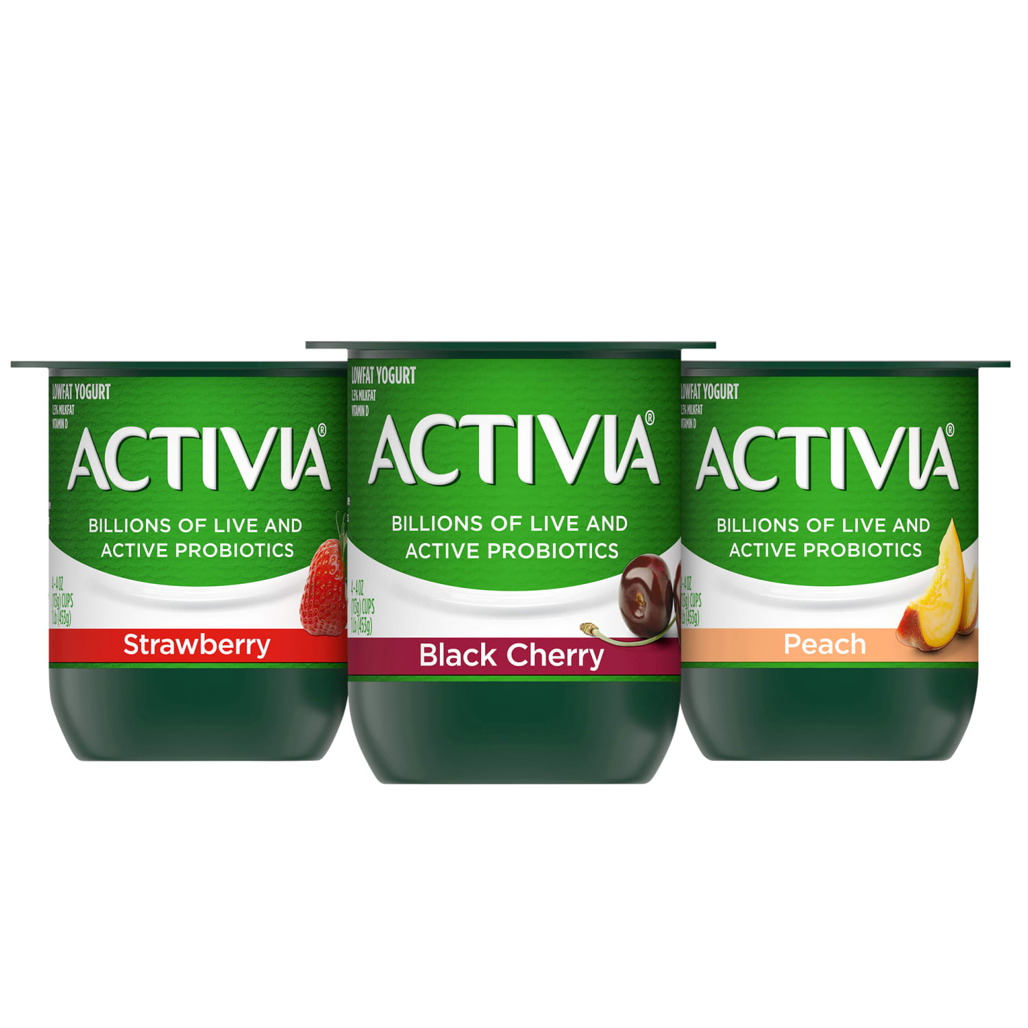 Activia Probiotic Low-Fat Yogurt Variety Pack, 4 Oz, Pack Of 24 Cups - Image 6