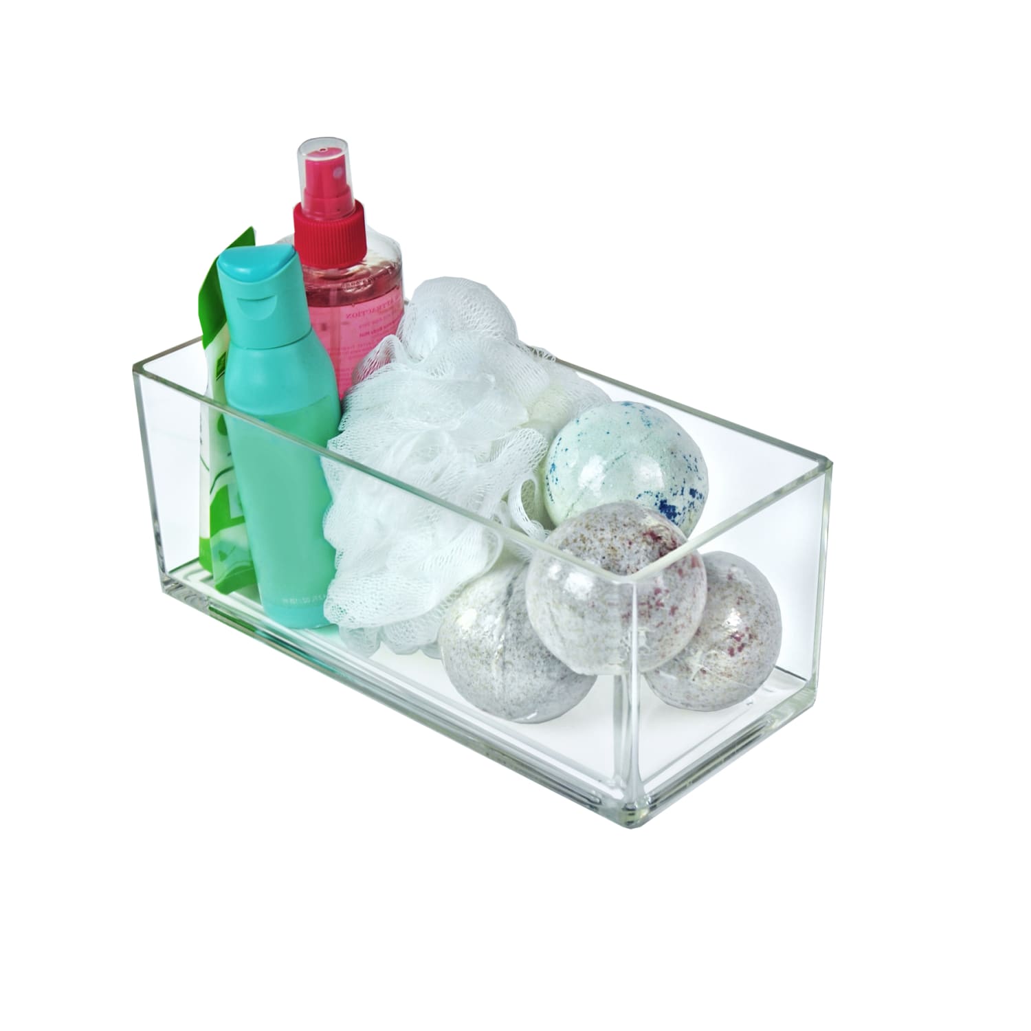 Azar Displays Deluxe Clear Rectangle Bin, 10inW x 4inH, Clear, Pack of 4 - Image 3