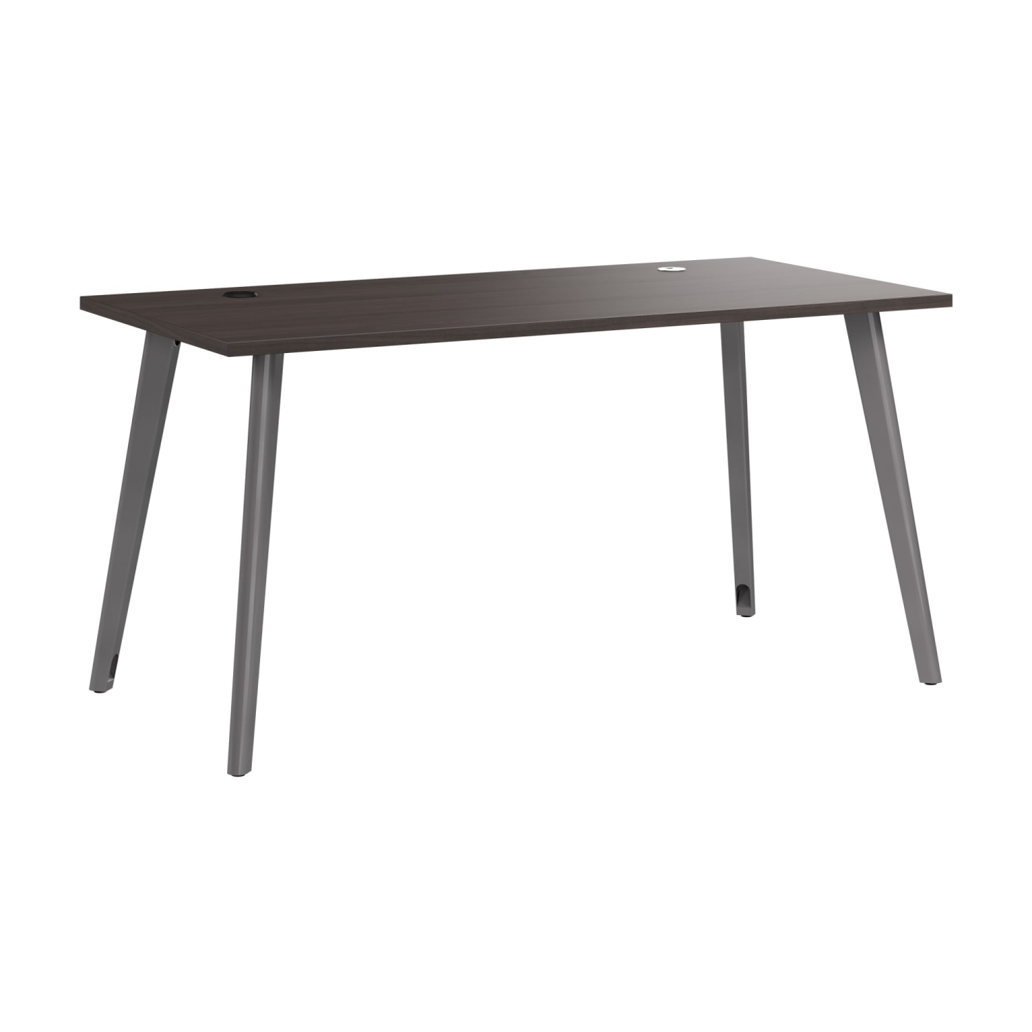 WorkPro Motiva 60inW Modern Office Desk With Metal Legs, Storm Gray, Standard Delivery - Image 6