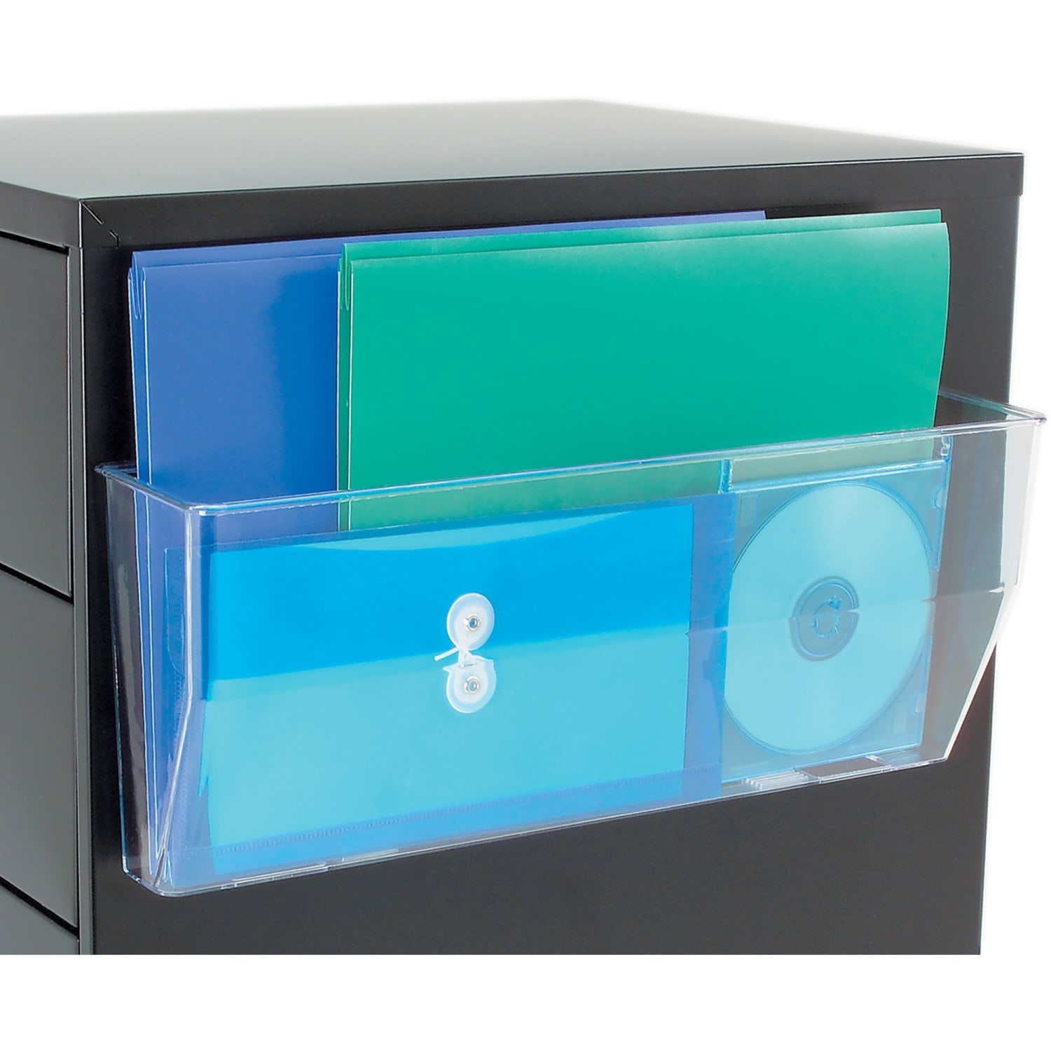 Deflecto Magnetic DocuPocket, 6 3/8inH x 15inW x 3inD, Clear - Image 3