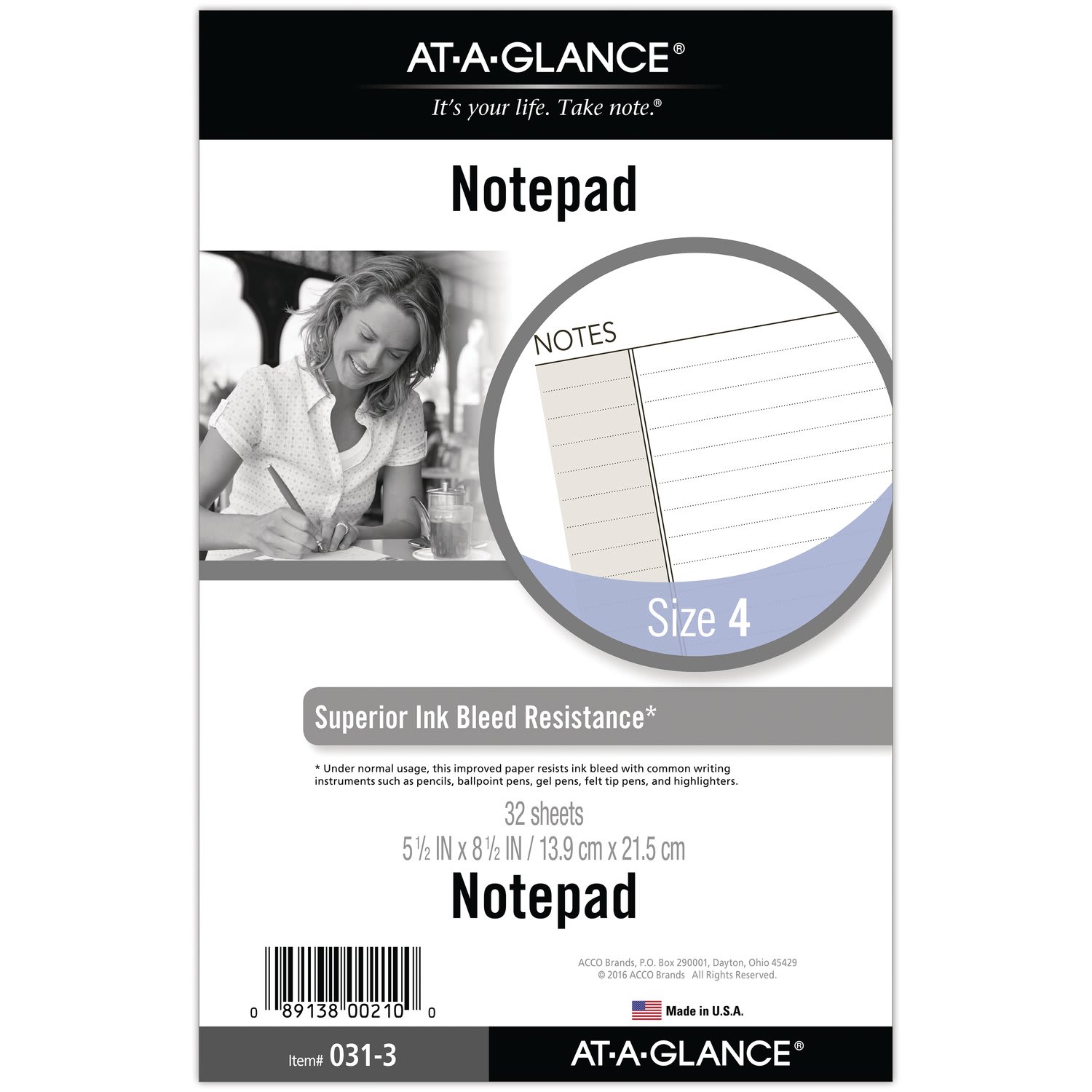 AT-A-GLANCE Day Runner Notepad, Topbound, 5-1/2in x 8-1/2in, Undated - Image 3