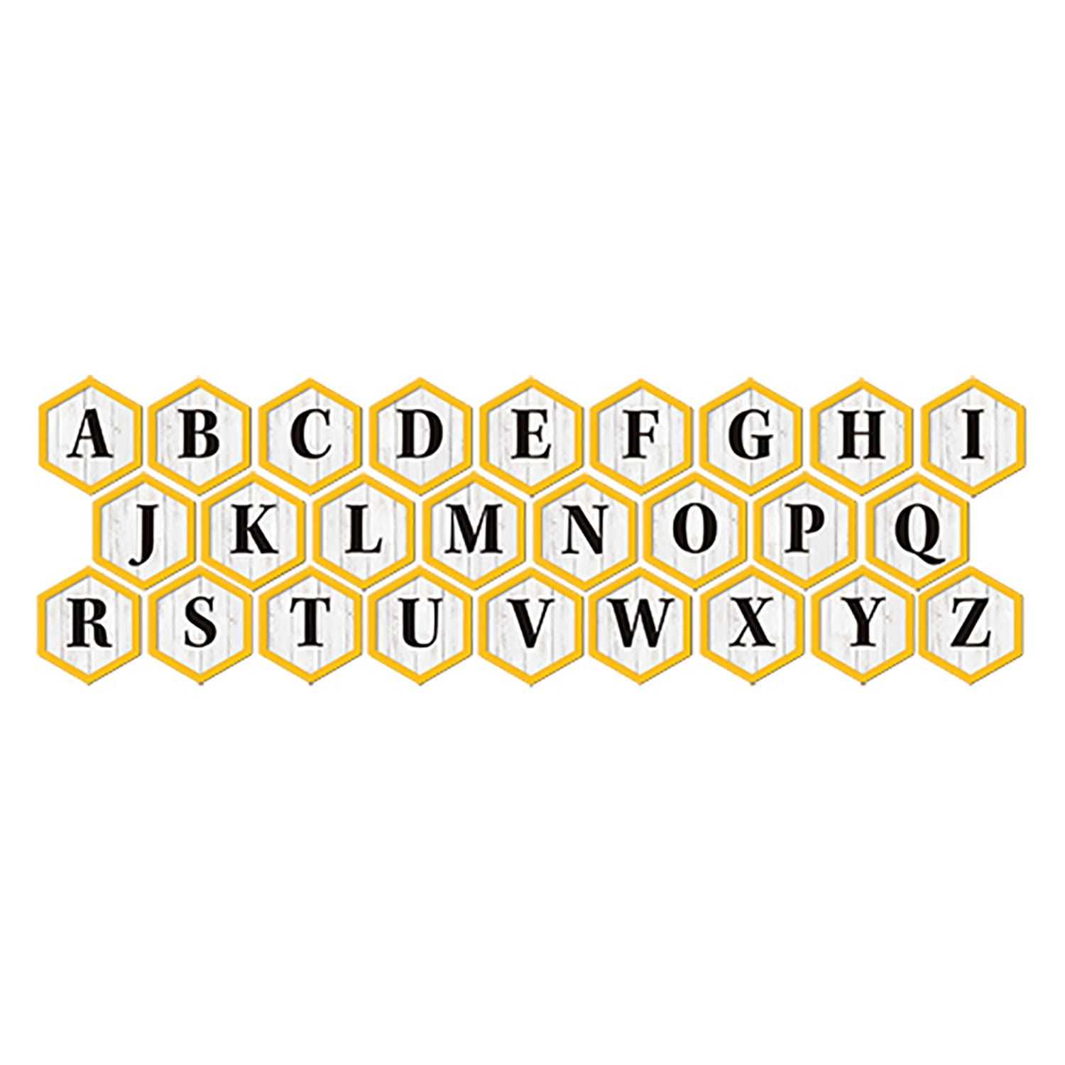 Eureka 4in Deco Letters, The Hive, 96 Letters Per Pack, Set Of 3 Packs - Image 3
