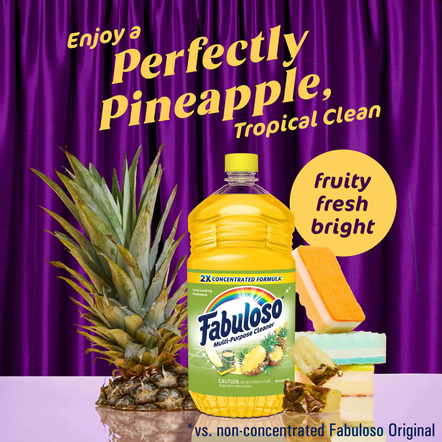 Fabuloso Multi-Purpose Cleaner, Pineapple Scent, 56 Oz, Case Of 6 Bottles - Image 6