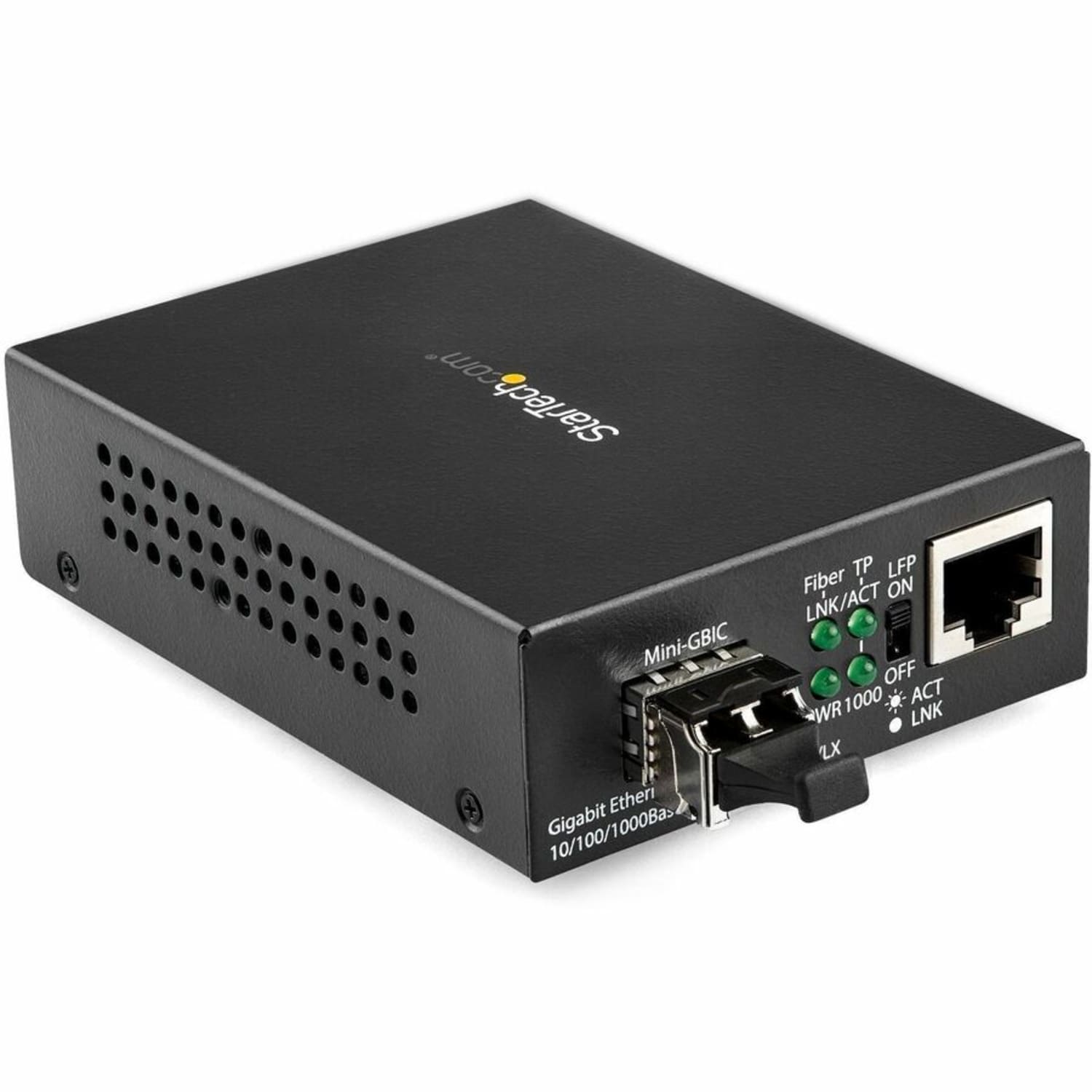 StarTech.com Gigabit Ethernet Fiber Media Converter - Compact - 850nm MM LC - 550m - With MM SFP Transceiver - MCM1110MMLC - Image 4