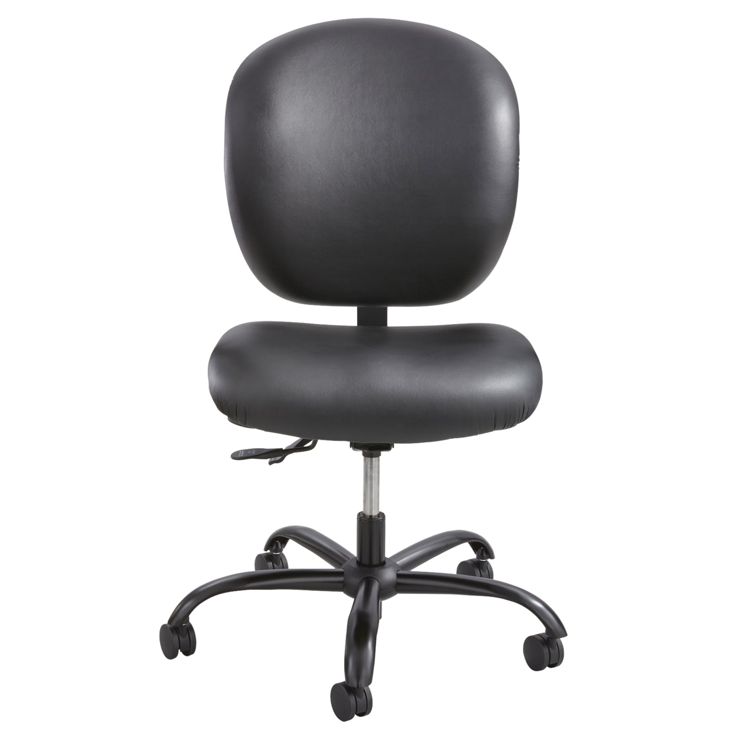 Safco Alday 247 Task Chair Faux Leather Black PopularChairscom