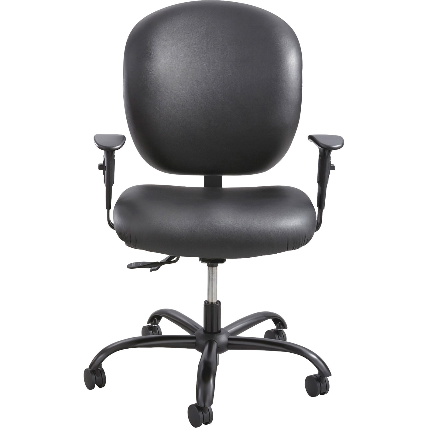Safco Alday 24/7 Task Chair, Faux Leather, Black - Image 6