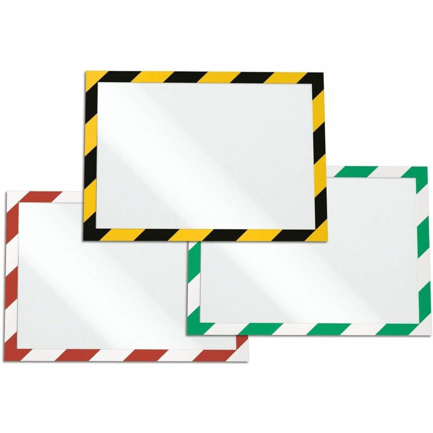 DURABLE DURAFRAME SECURITY Self-Adhesive Magnetic Letter Sign Holder - Holds Letter-Size 8-1/2in x 11in , Green/White, 2 Pack - Image 5