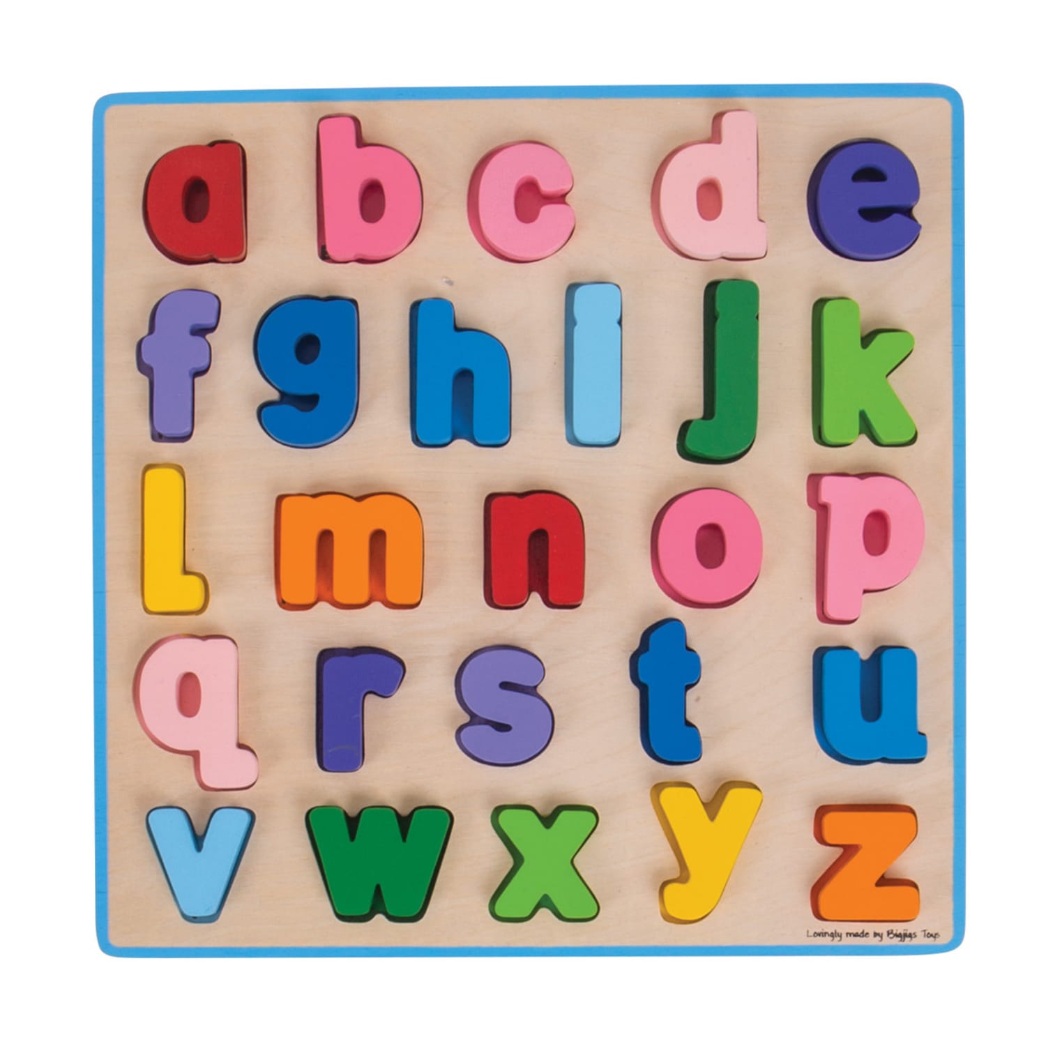 Bigjigs Toys Ltd. Chunky Alphabet Puzzle, 1-1/2inH x 11inW x 11inD, Lowercase, Grade Pre-K To 1 - Image 4