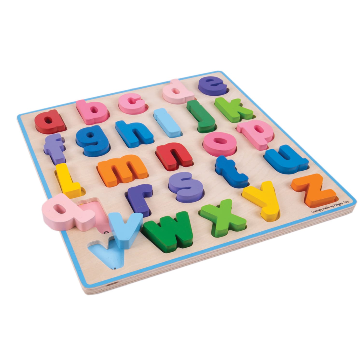 Bigjigs Toys Ltd. Chunky Alphabet Puzzle, 1-1/2inH x 11inW x 11inD, Lowercase, Grade Pre-K To 1 - Image 5