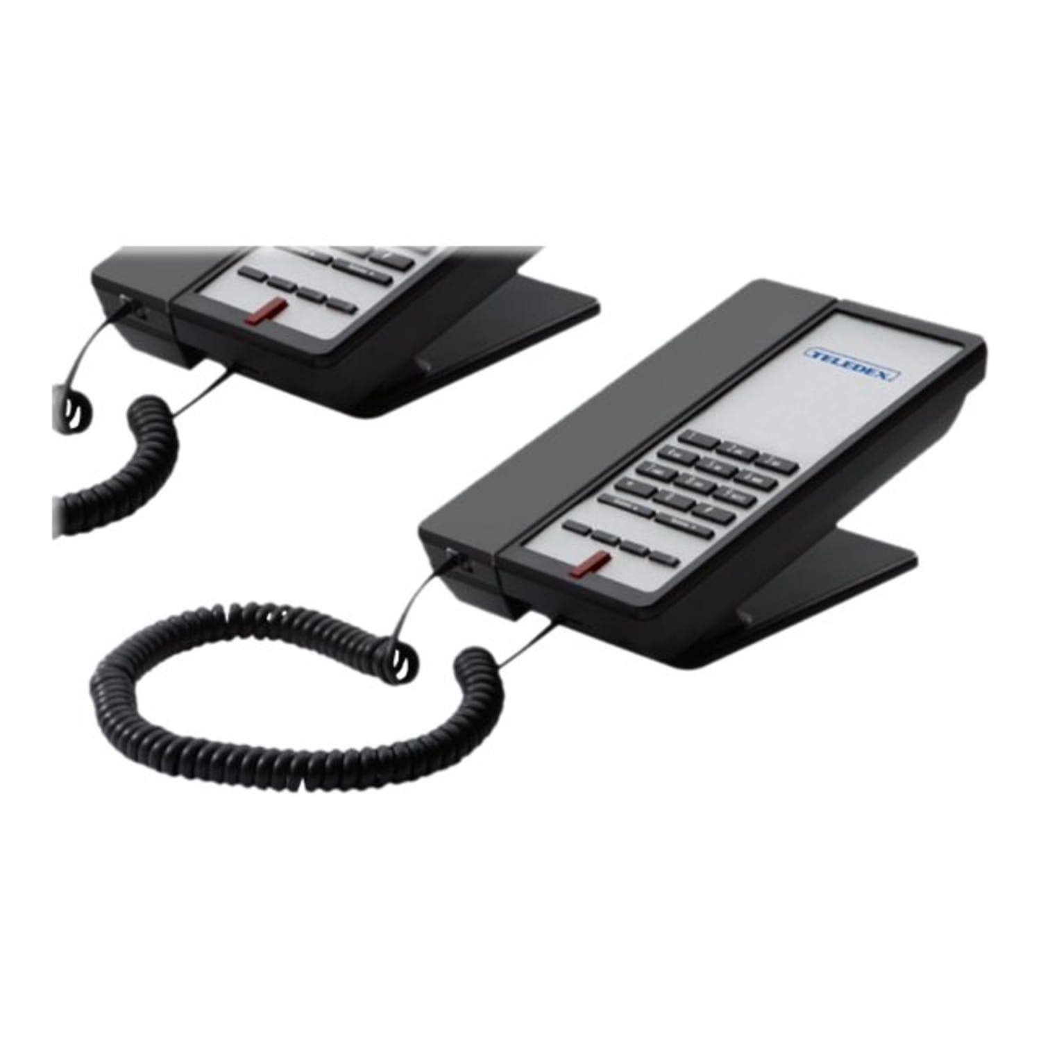 Teledex E-Series Corded Phone, With 4 Service Keys/2 USB Ports, Black, EA011000S04D - Image 3