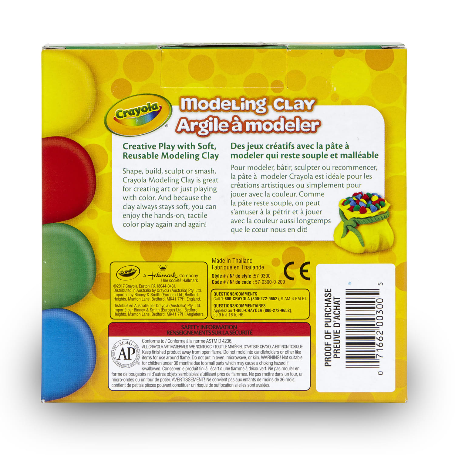 Crayola Modeling Clay, Assorted Colors, 1 Lb, Set Of 12 Boxes - Image 4
