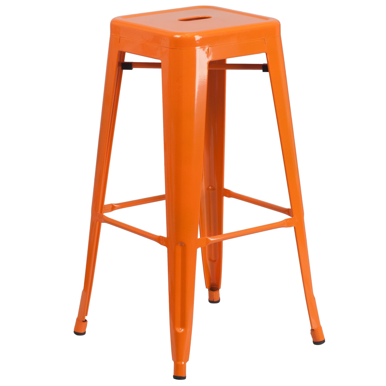 Flash Furniture Commercial Backless Bar Stool, Orange - Image 3